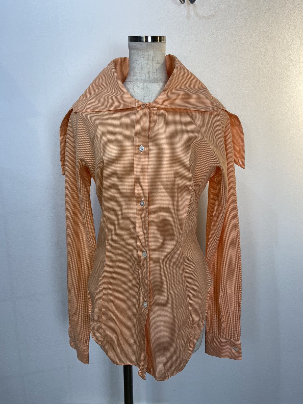 Alexander McQueen Alexander McQueen 1995 Extended Collar Shirt Size M / US 6-8 / IT 42-44 - 1 Thumbnail