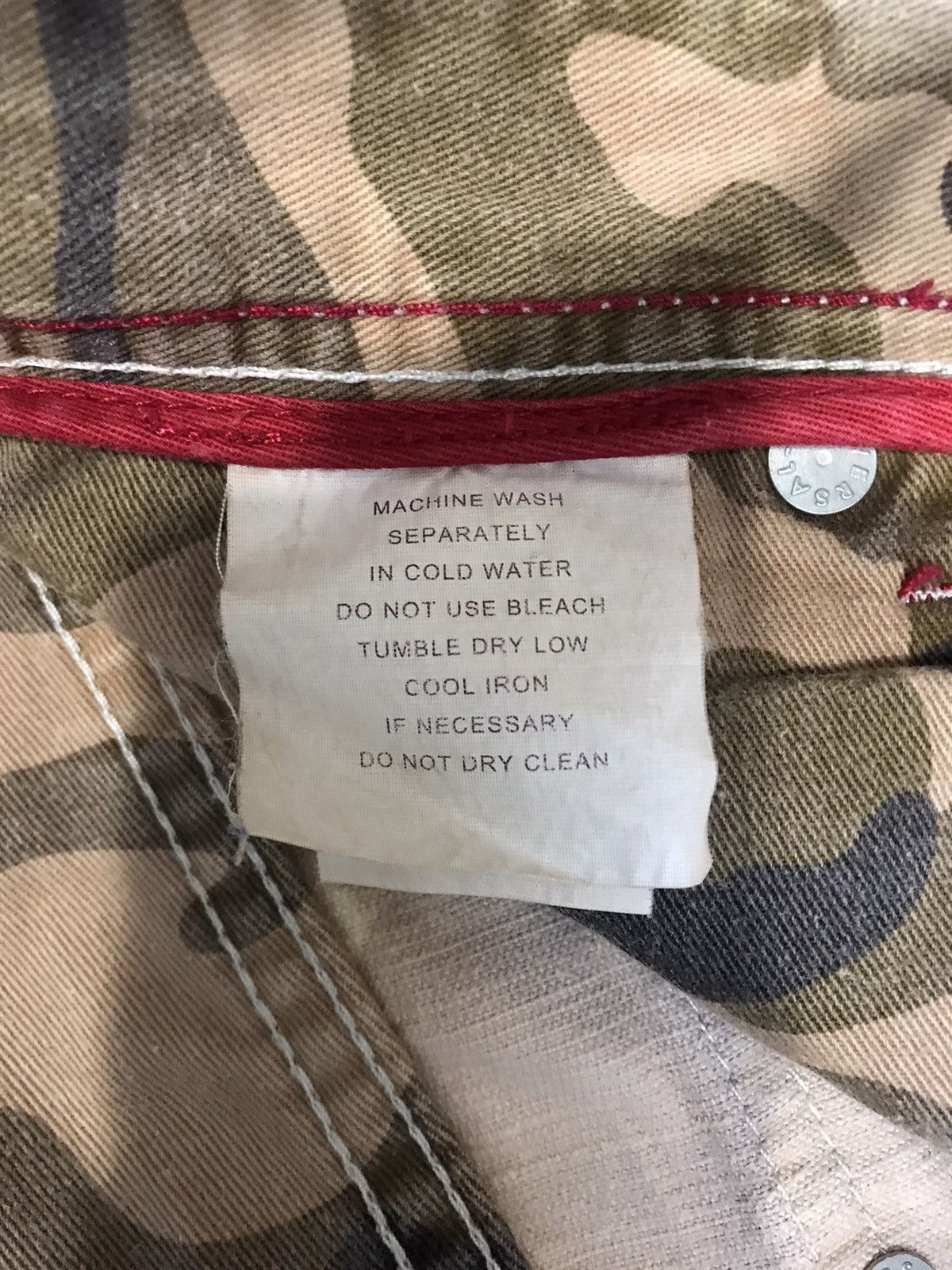 Japanese Brand Flash Report Basic Stream Camouflage Corduroy Denim Pant Size US 31 - 11 Thumbnail