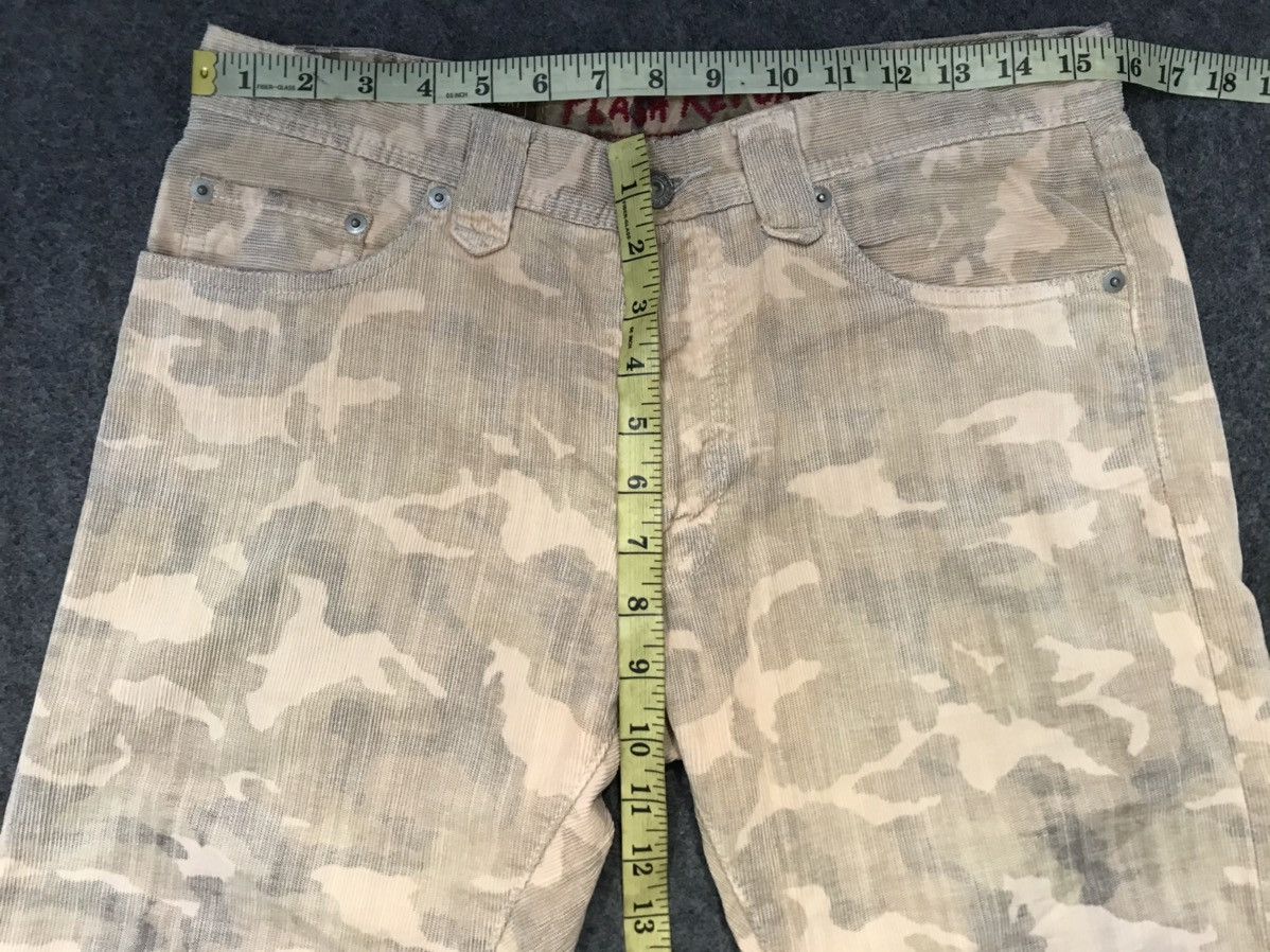 Japanese Brand Flash Report Basic Stream Camouflage Corduroy Denim Pant Size US 31 - 14 Thumbnail