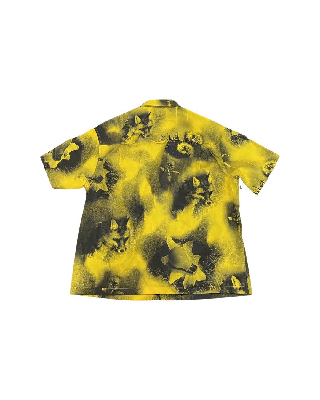 Prada Abstract fox print nylon short sleeve shirt Size US M / EU 48-50 / 2 - 2 Thumbnail