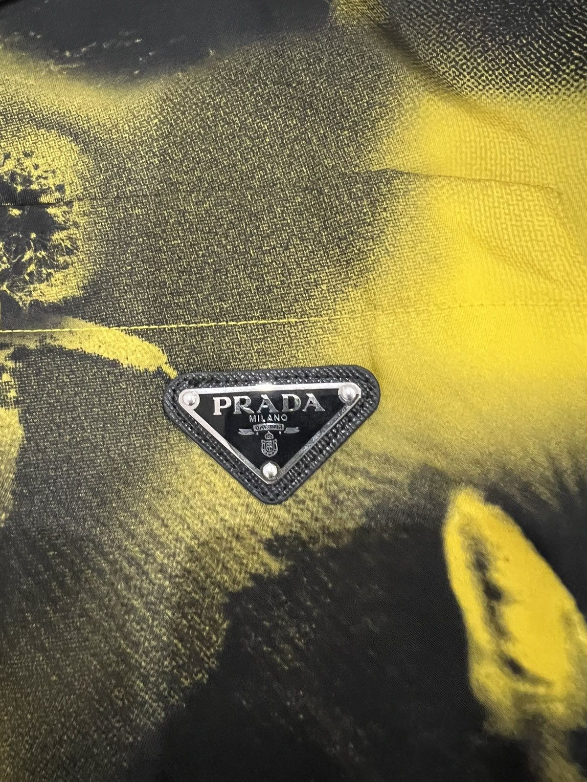 Prada Abstract fox print nylon short sleeve shirt Size US M / EU 48-50 / 2 - 3 Thumbnail