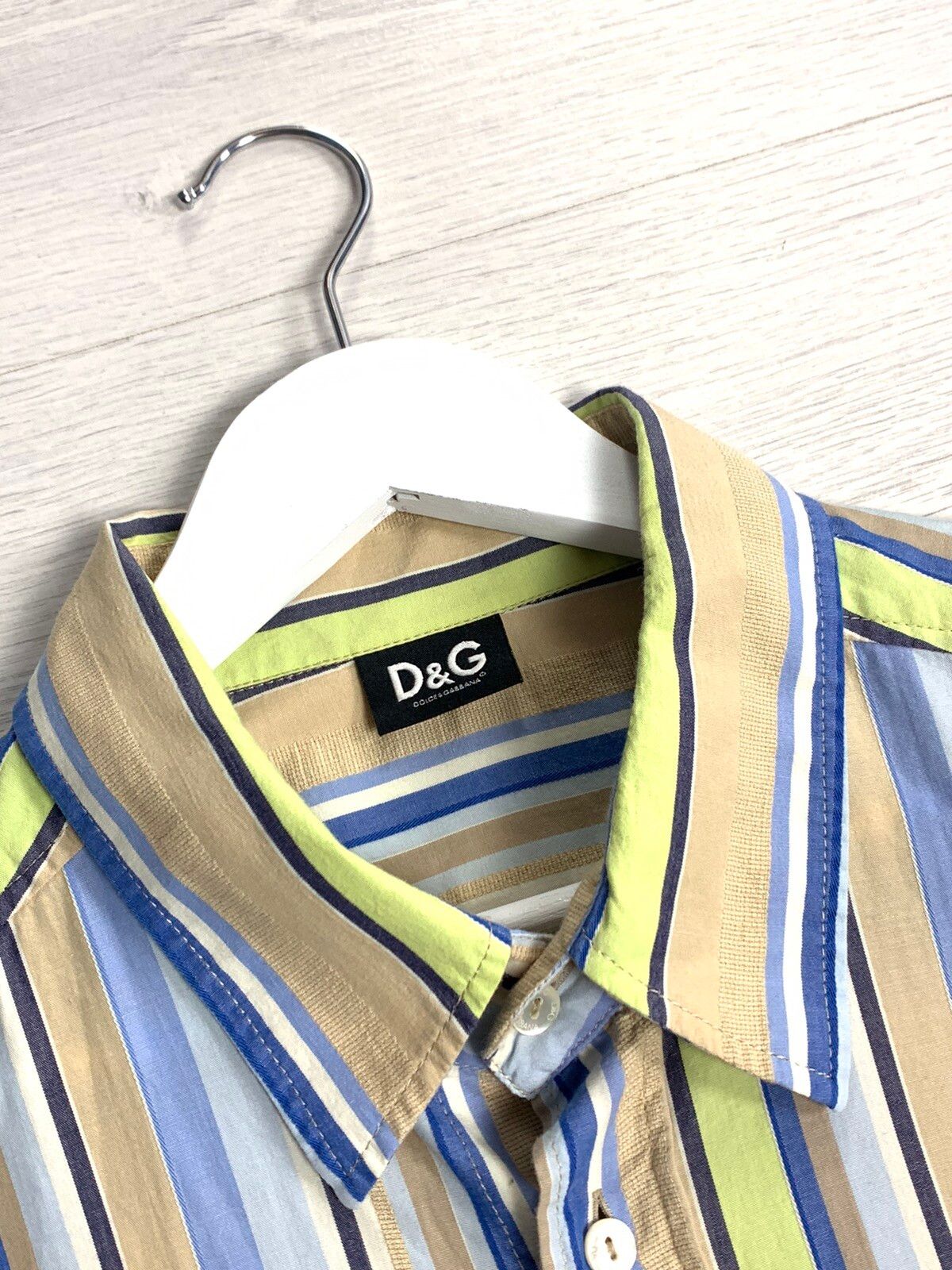 Dolce & Gabbana Dolce Gabbana D&G Buttons Up Short Sleeve Striped Lux Shirt Size XXL / US 16-18 / IT 52-54 - 7 Thumbnail