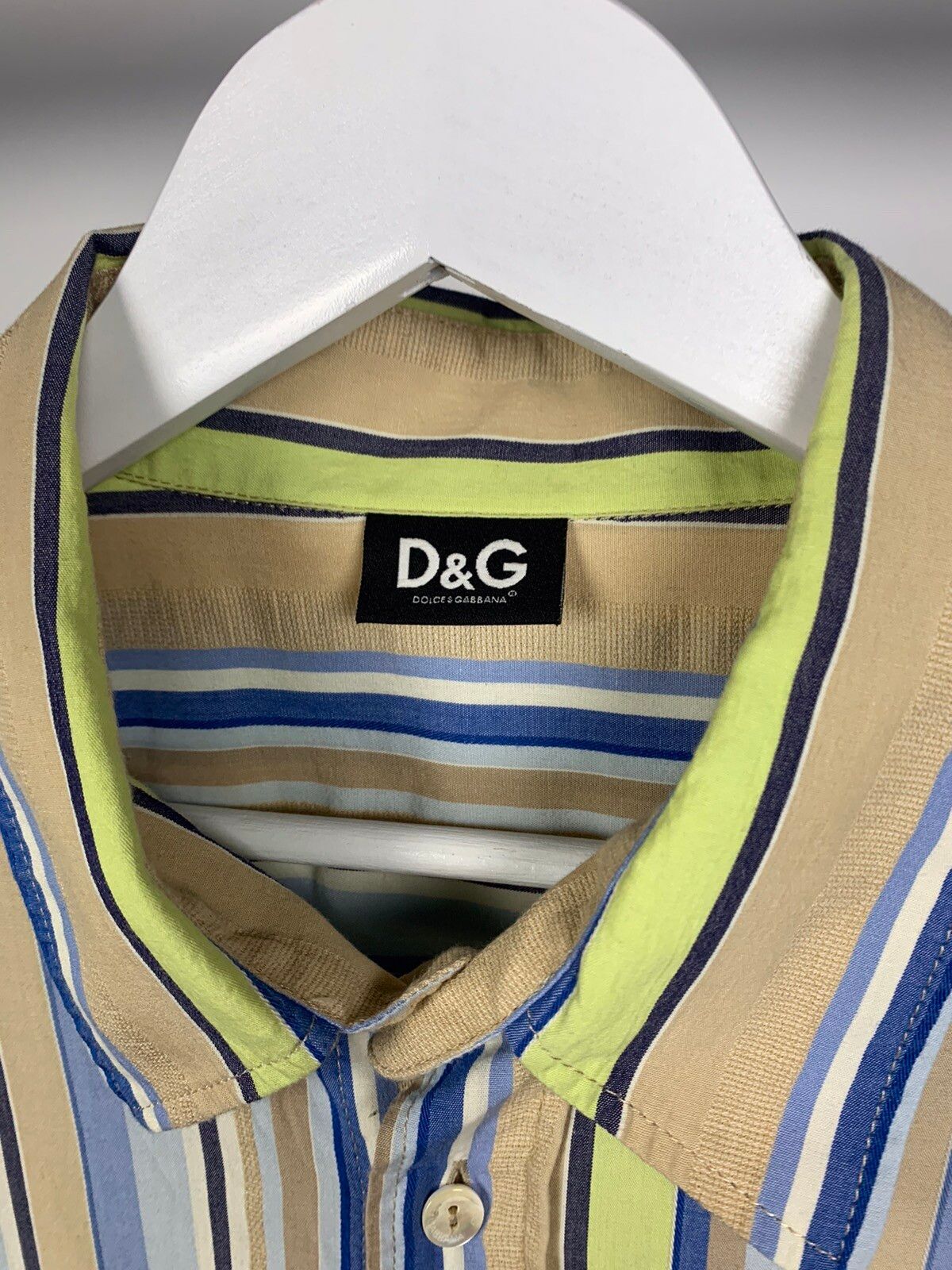 Dolce & Gabbana Dolce Gabbana D&G Buttons Up Short Sleeve Striped Lux Shirt Size XXL / US 16-18 / IT 52-54 - 11 Thumbnail