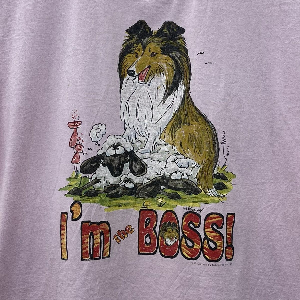 Vintage Vintage 90s I'm The Boss! Single Stitch Size US XL / EU 56 / 4 - 2 Thumbnail