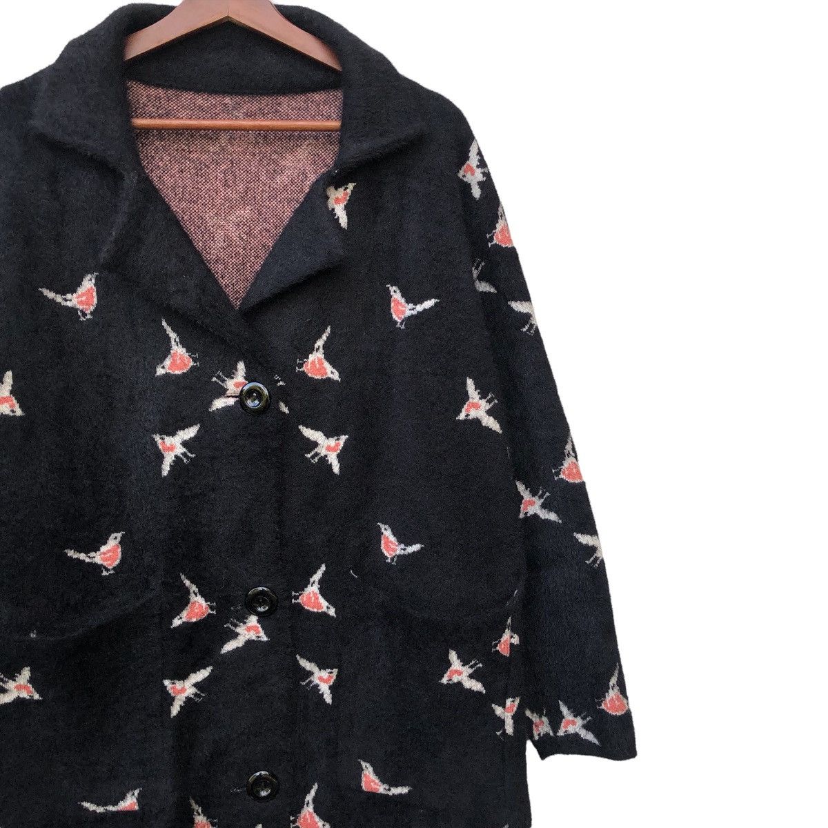 Japanese Brand VTG MOHAIR FULL PRINT LONG JACKET Size M / US 6-8 / IT 42-44 - 4 Thumbnail