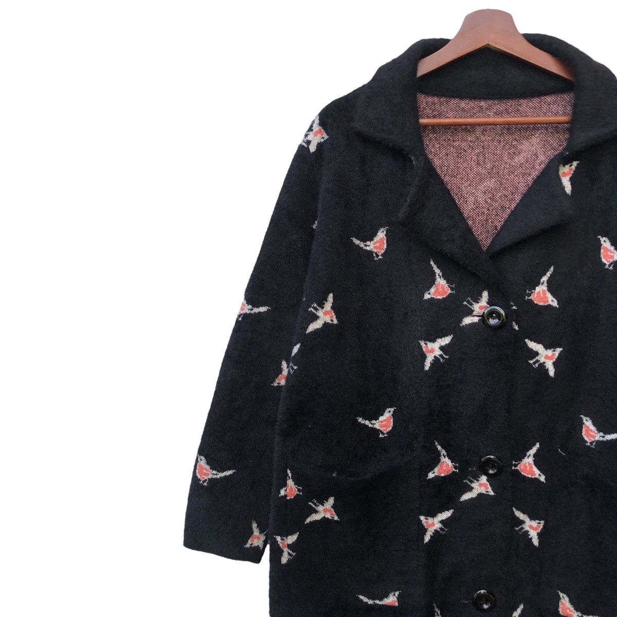 Japanese Brand VTG MOHAIR FULL PRINT LONG JACKET Size M / US 6-8 / IT 42-44 - 3 Thumbnail