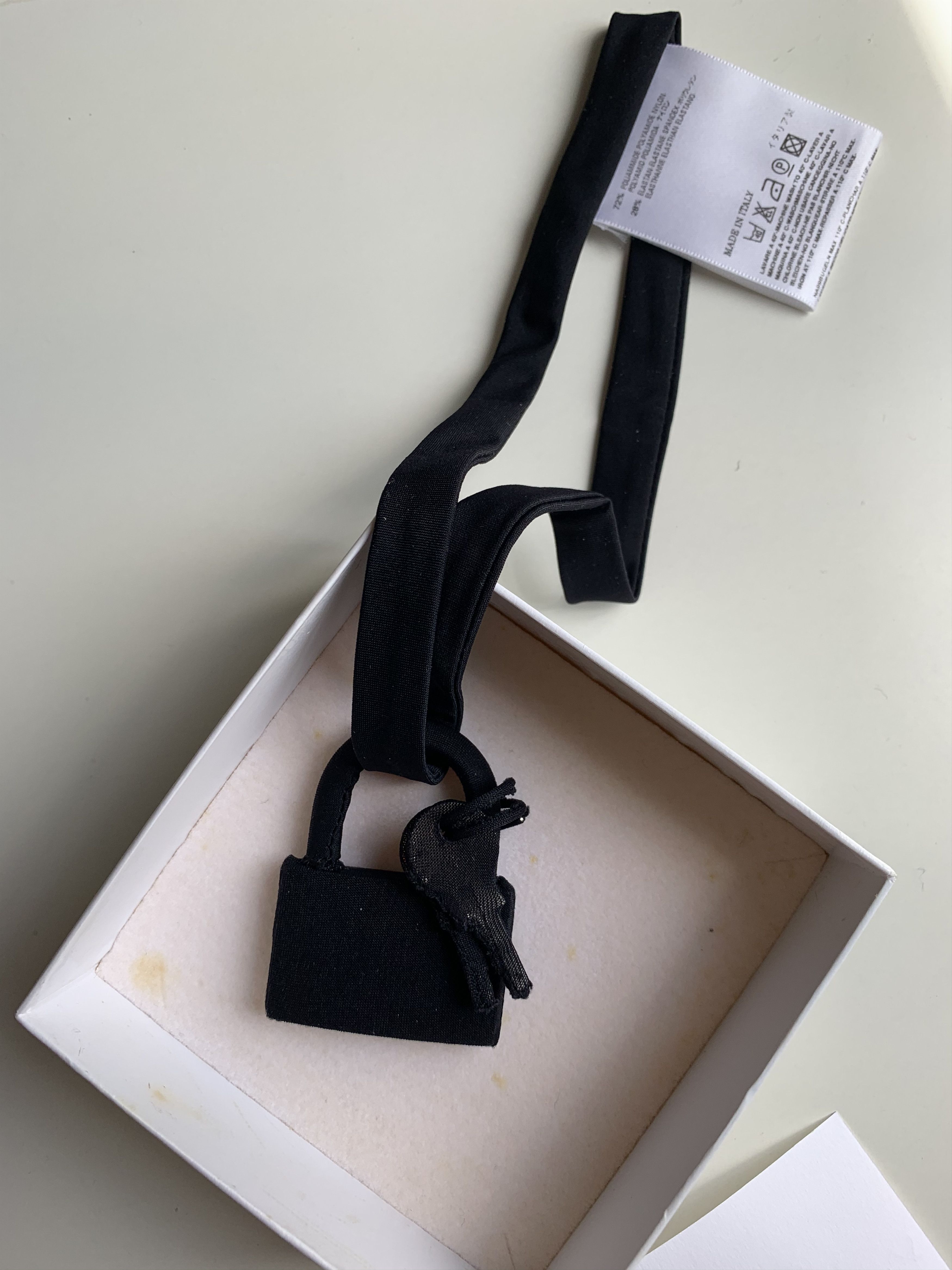 Maison Margiela MARTIN MARGIELA 07AW STOCKINGS-COVERED LOCK NECKLACE Size ONE SIZE - 3 Thumbnail