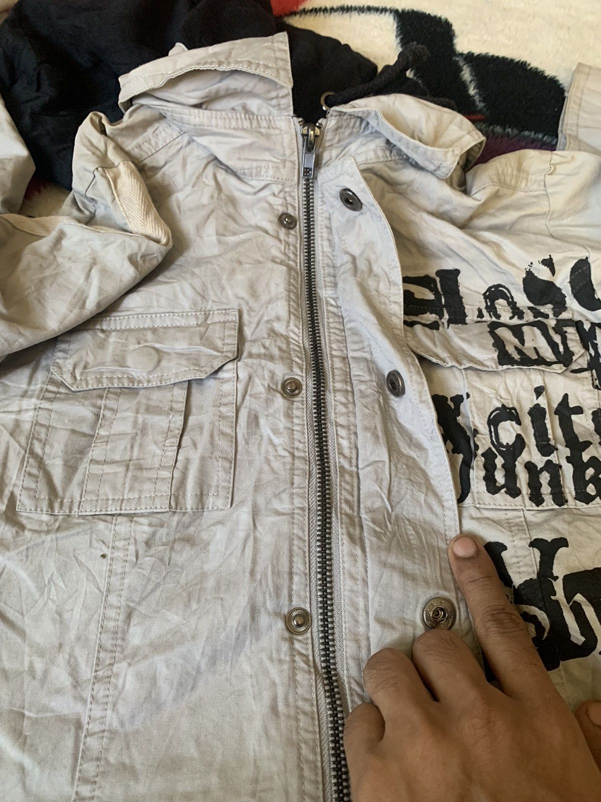 If Six Was Nine 2000s GHOST OF HARLEM HOODIE BUTTON UP SHIRT HOODIE Size US S / EU 44-46 / 1 - 11 Thumbnail