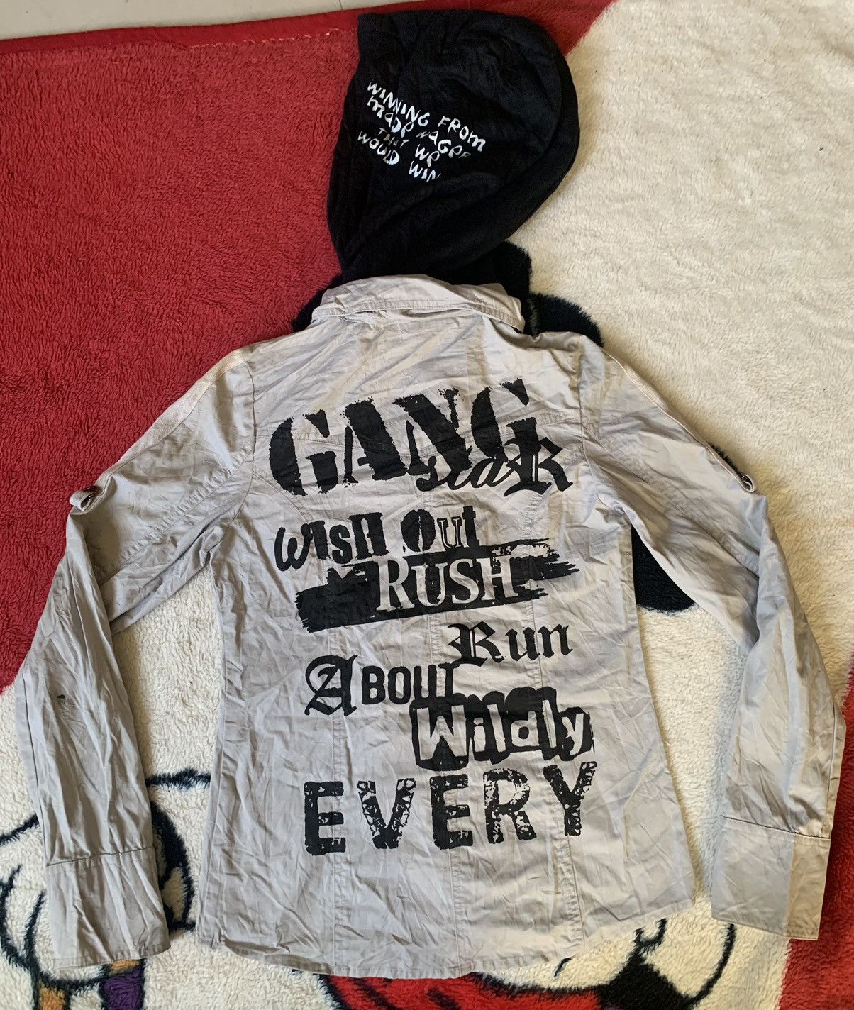 If Six Was Nine 2000s GHOST OF HARLEM HOODIE BUTTON UP SHIRT HOODIE Size US S / EU 44-46 / 1 - 1 Thumbnail