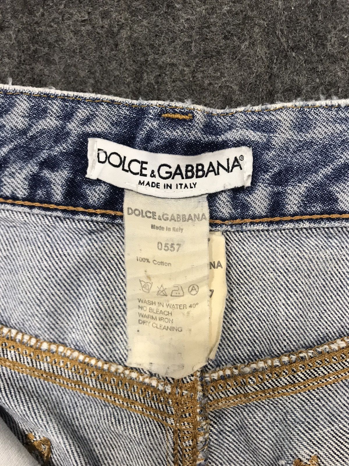 Dolce & Gabbana Dolce & Gabana Made In Italy Baggy Straight Cut Indigo Denim Size 28" / US 6 / IT 42 - 6 Thumbnail