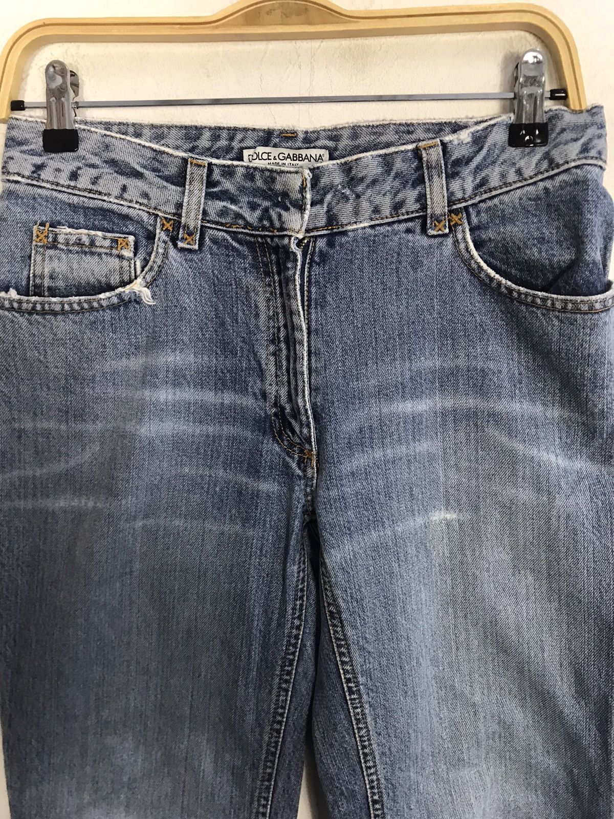 Dolce & Gabbana Dolce & Gabana Made In Italy Baggy Straight Cut Indigo Denim Size 28" / US 6 / IT 42 - 3 Thumbnail