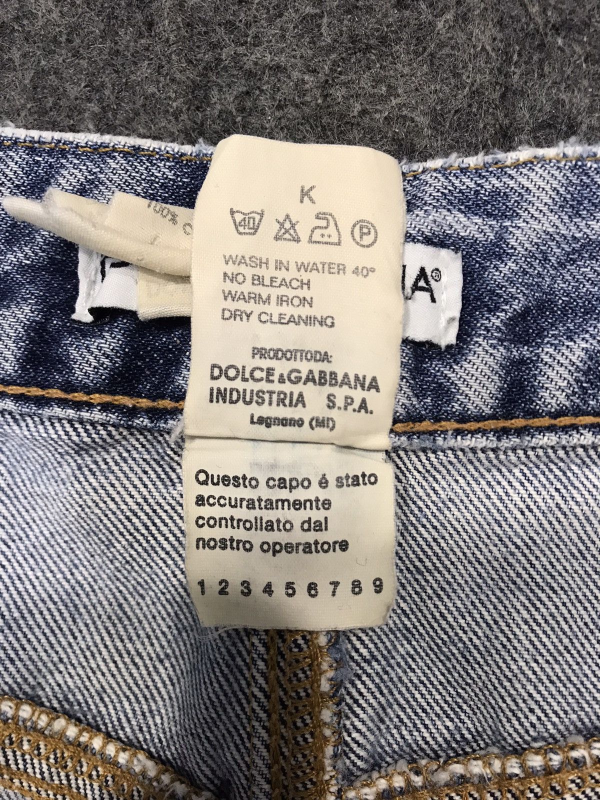 Dolce & Gabbana Dolce & Gabana Made In Italy Baggy Straight Cut Indigo Denim Size 28" / US 6 / IT 42 - 8 Thumbnail