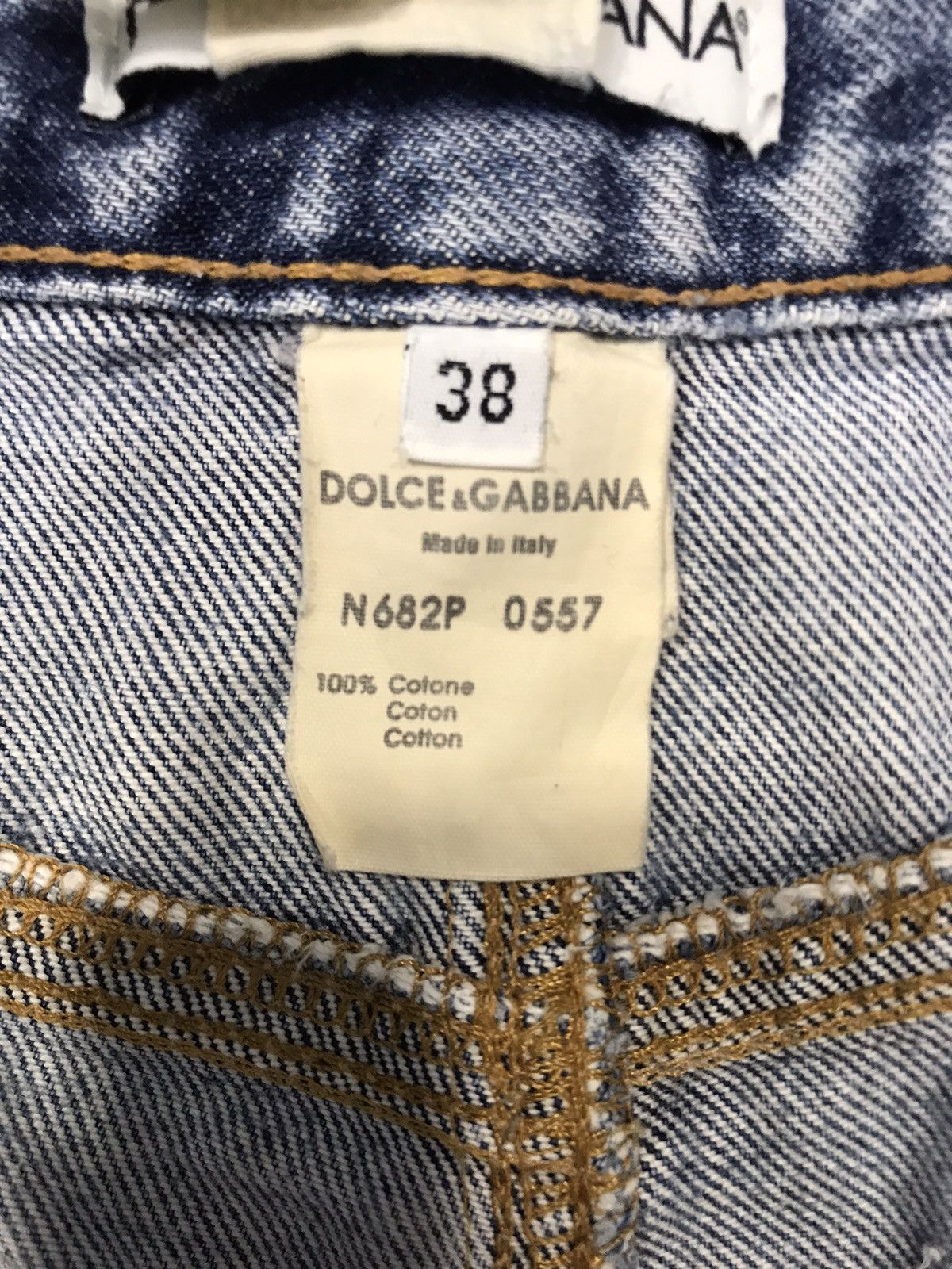 Dolce & Gabbana Dolce & Gabana Made In Italy Baggy Straight Cut Indigo Denim Size 28" / US 6 / IT 42 - 7 Thumbnail