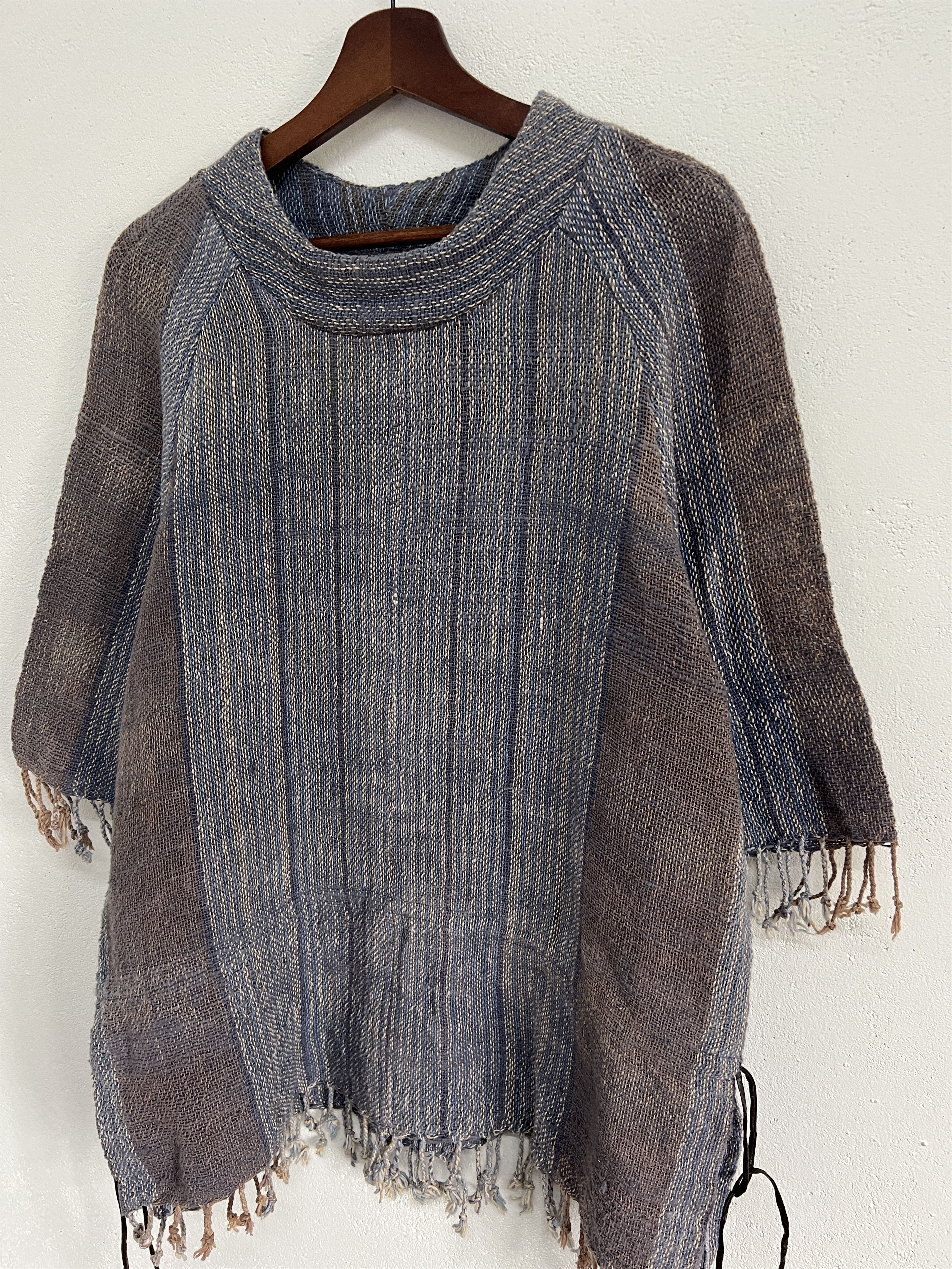 Japanese Brand Vintage Indigo blend Bohemians Style Shirt Size US L / EU 52-54 / 3 - 3 Thumbnail