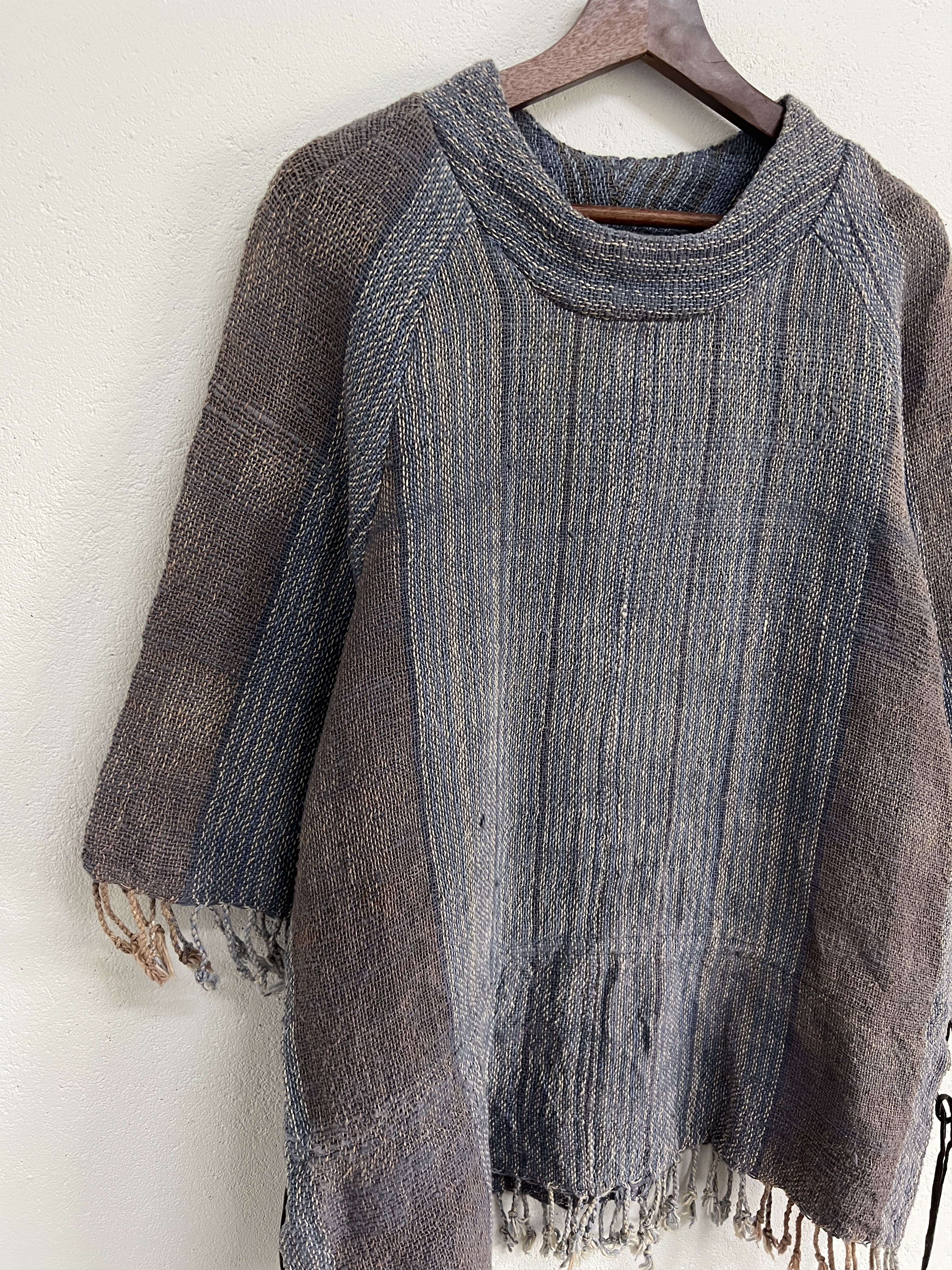 Japanese Brand Vintage Indigo blend Bohemians Style Shirt Size US L / EU 52-54 / 3 - 2 Thumbnail