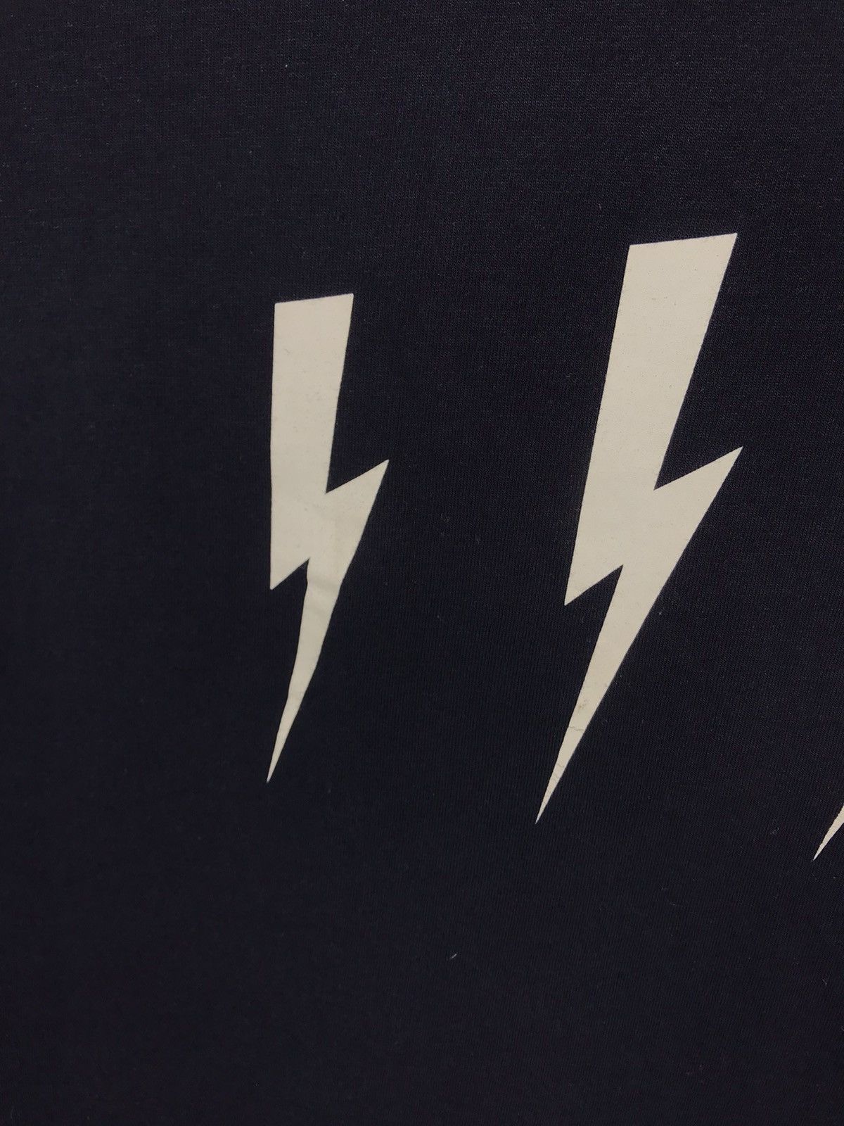 Neil Barrett Neil Barrett Black Lightning Pattern Tee T Shirt Size US L / EU 52-54 / 3 - 5 Thumbnail