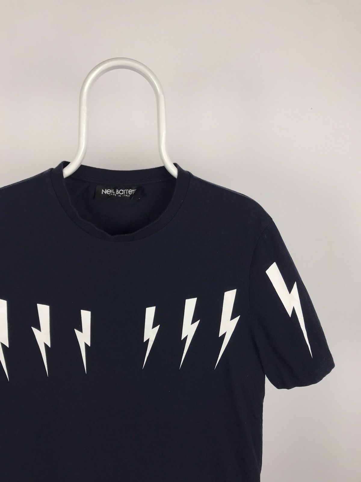 Neil Barrett Neil Barrett Black Lightning Pattern Tee T Shirt Size US L / EU 52-54 / 3 - 1 Thumbnail