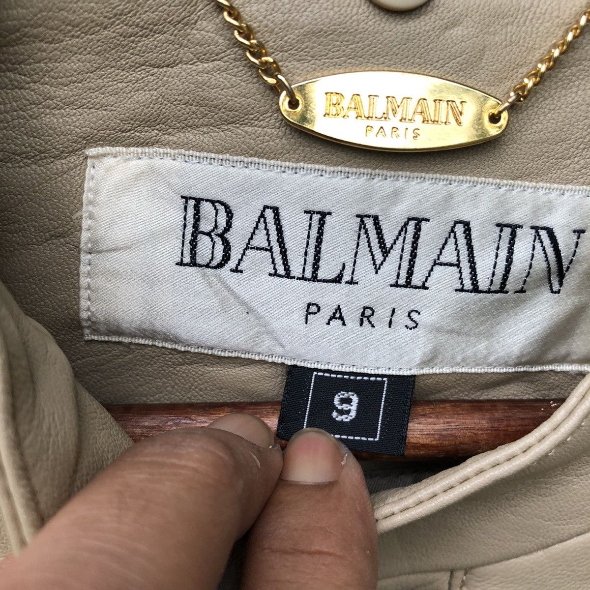 Balmain × Designer 🤝BALMAIN SHEEP SKIN LEATHER JACKET Size M / US 6-8 / IT 42-44 - 3 Thumbnail