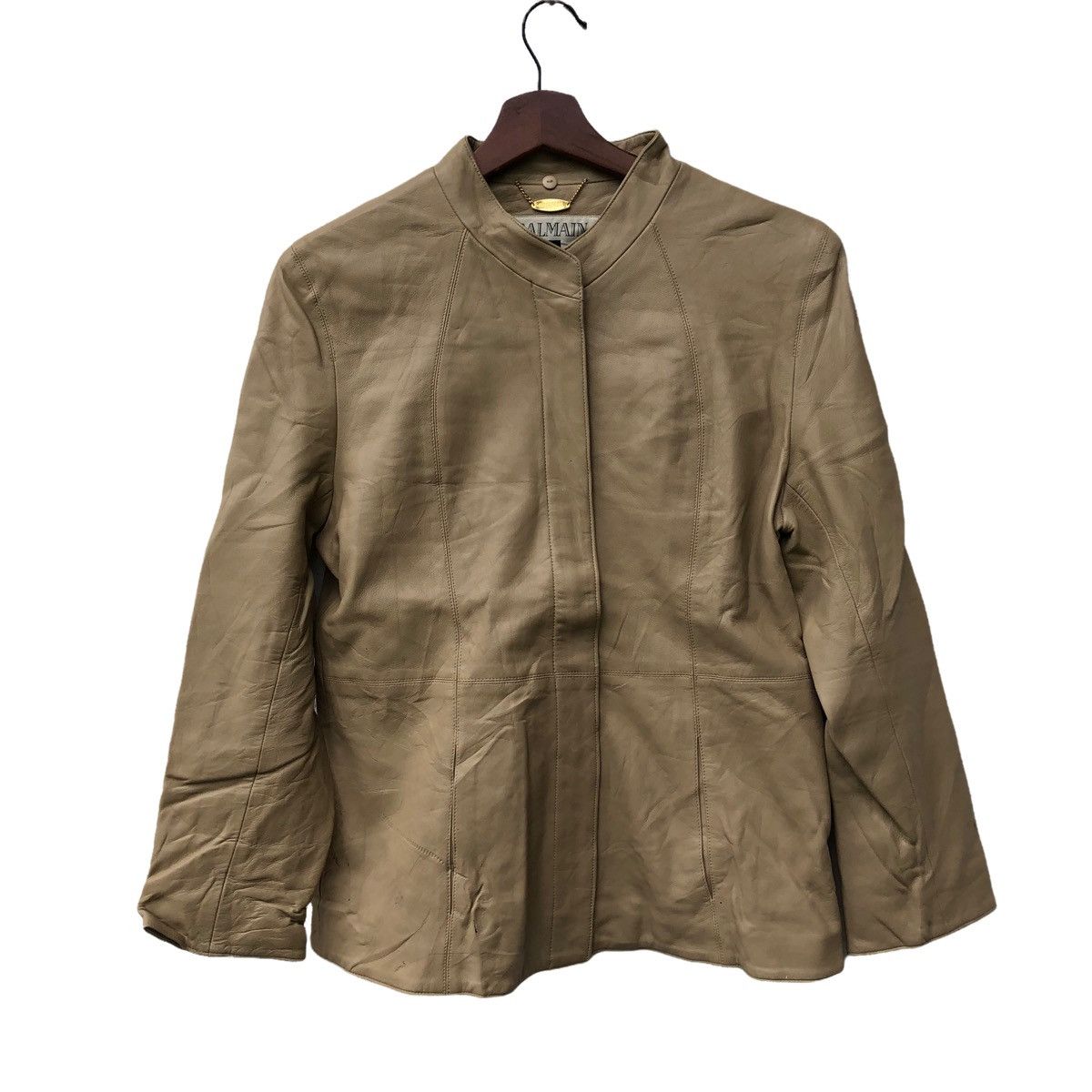 Balmain × Designer 🤝BALMAIN SHEEP SKIN LEATHER JACKET Size M / US 6-8 / IT 42-44 - 1 Thumbnail