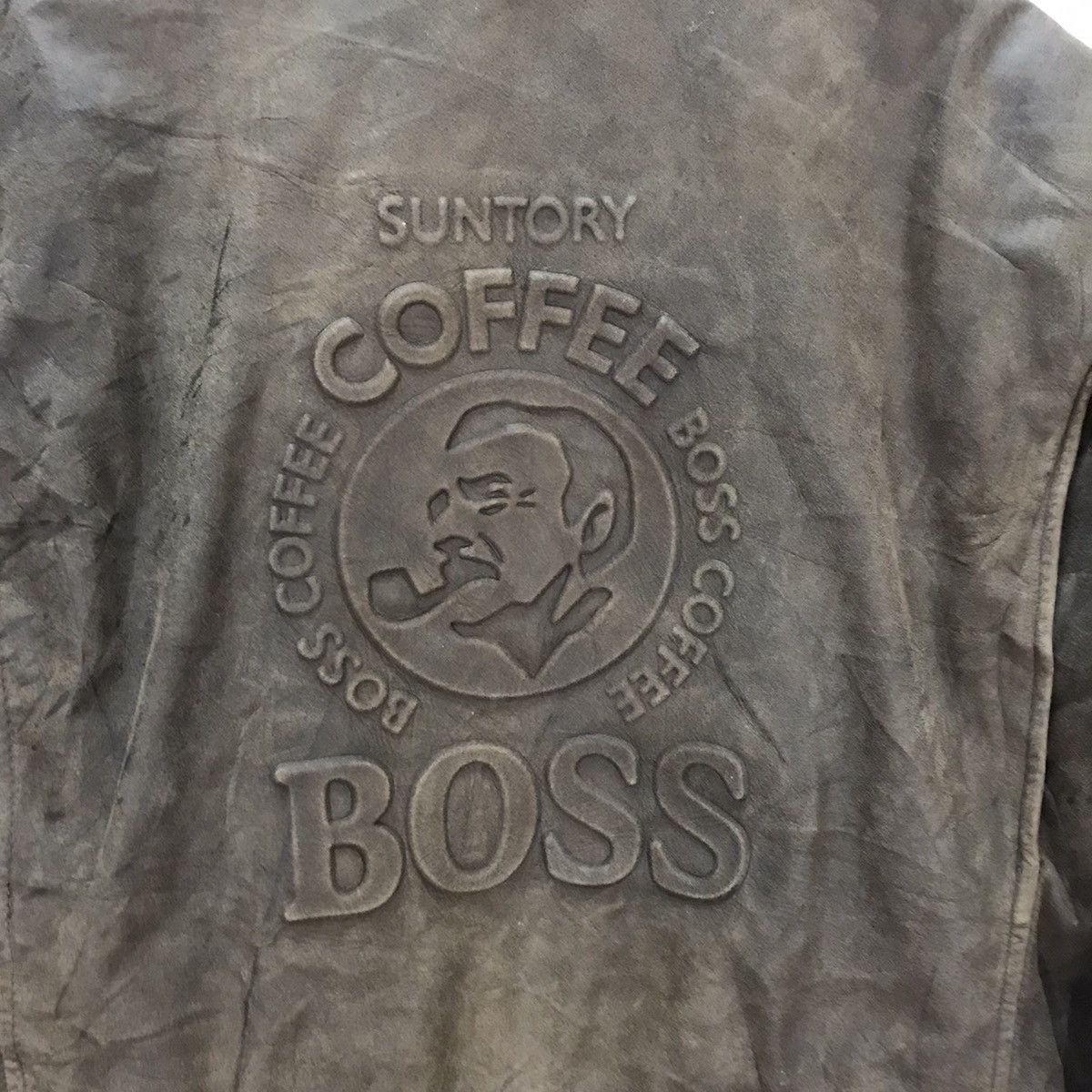 Japanese Brand 🔥Suntory Coffee Boss Design bomber leather Jacket Size US M / EU 48-50 / 2 - 2 Thumbnail