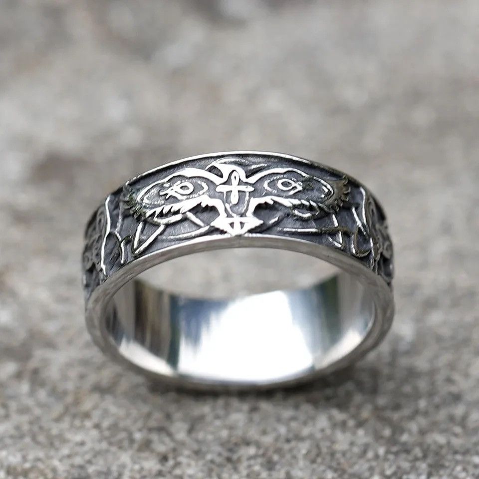 Jewelry x Vintage Minimalism Spot Rings in Silver, Men's