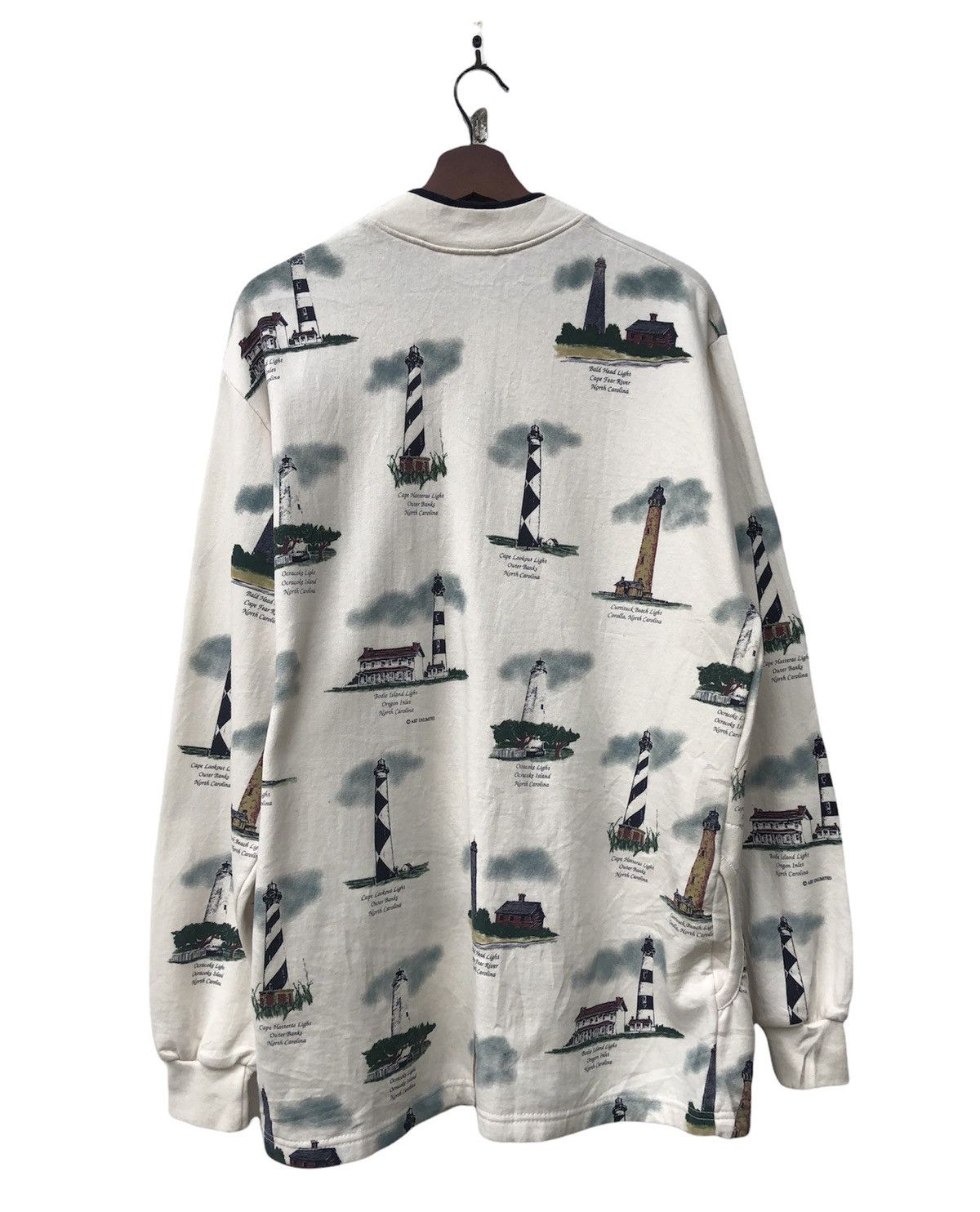 Vintage Vintage Art Unlimited Full Print Lighthouse Sweatshirt Size US L / EU 52-54 / 3 - 2 Thumbnail