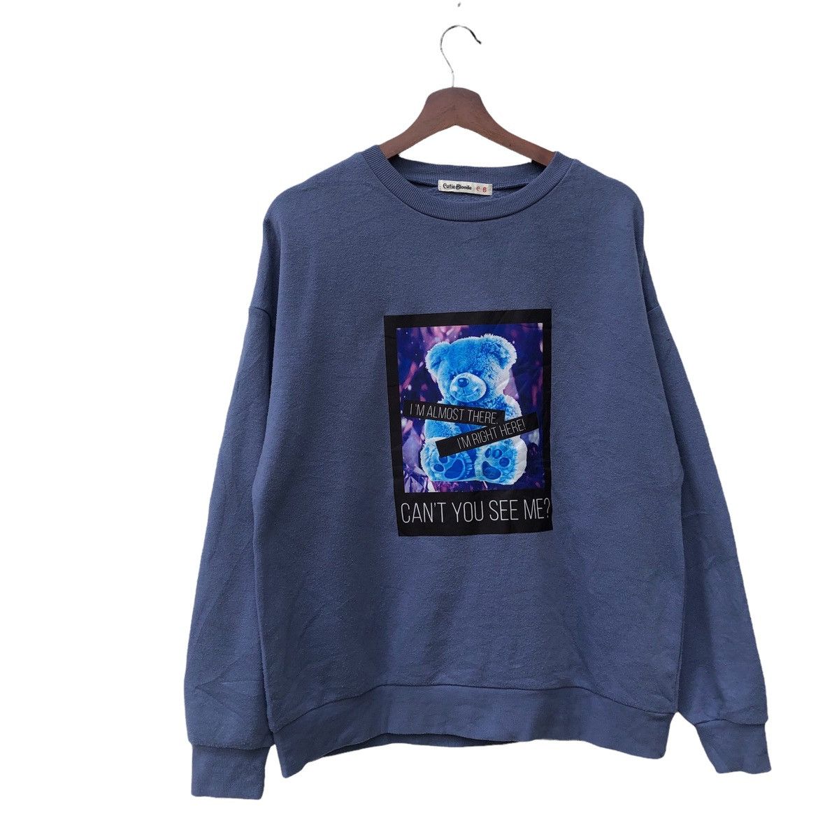 Japanese Brand Japanese brand CUTE BLONDE SWEATSHIRT DONT YOU SEE ME? Size US M / EU 48-50 / 2 - 1 Thumbnail