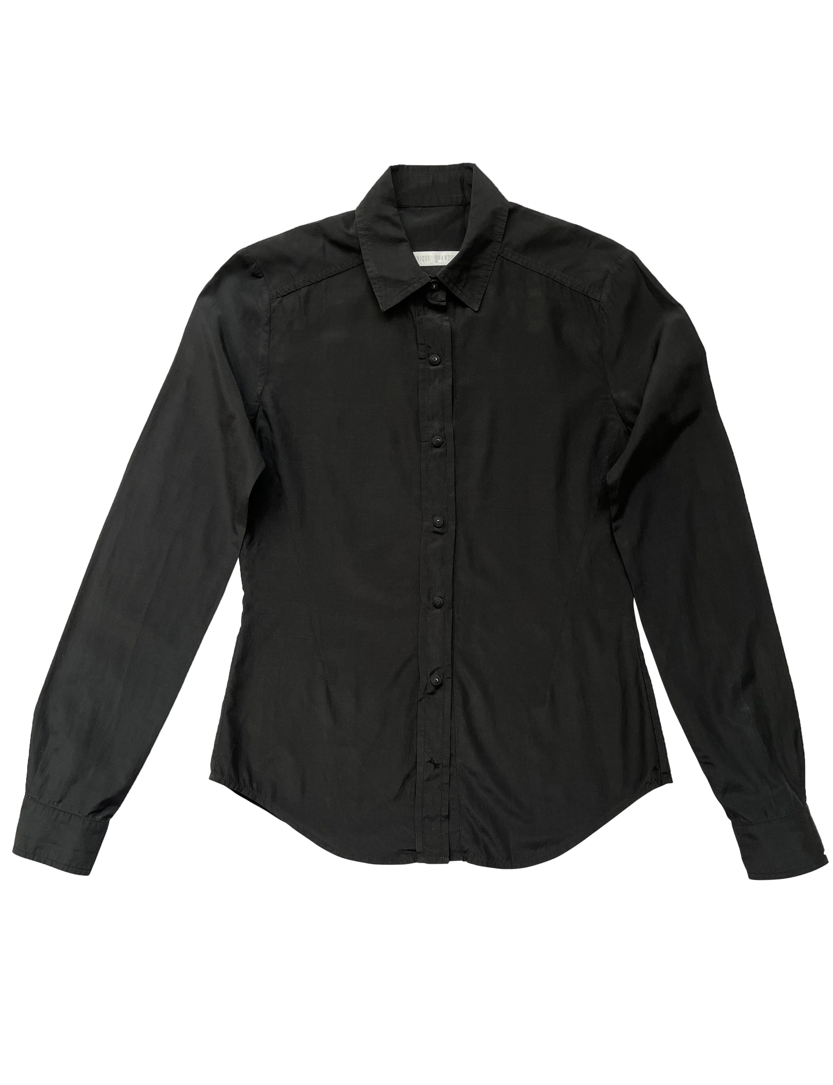 image of Veronique Branquinho Black Button Up Shirt, Women's (Size Medium)