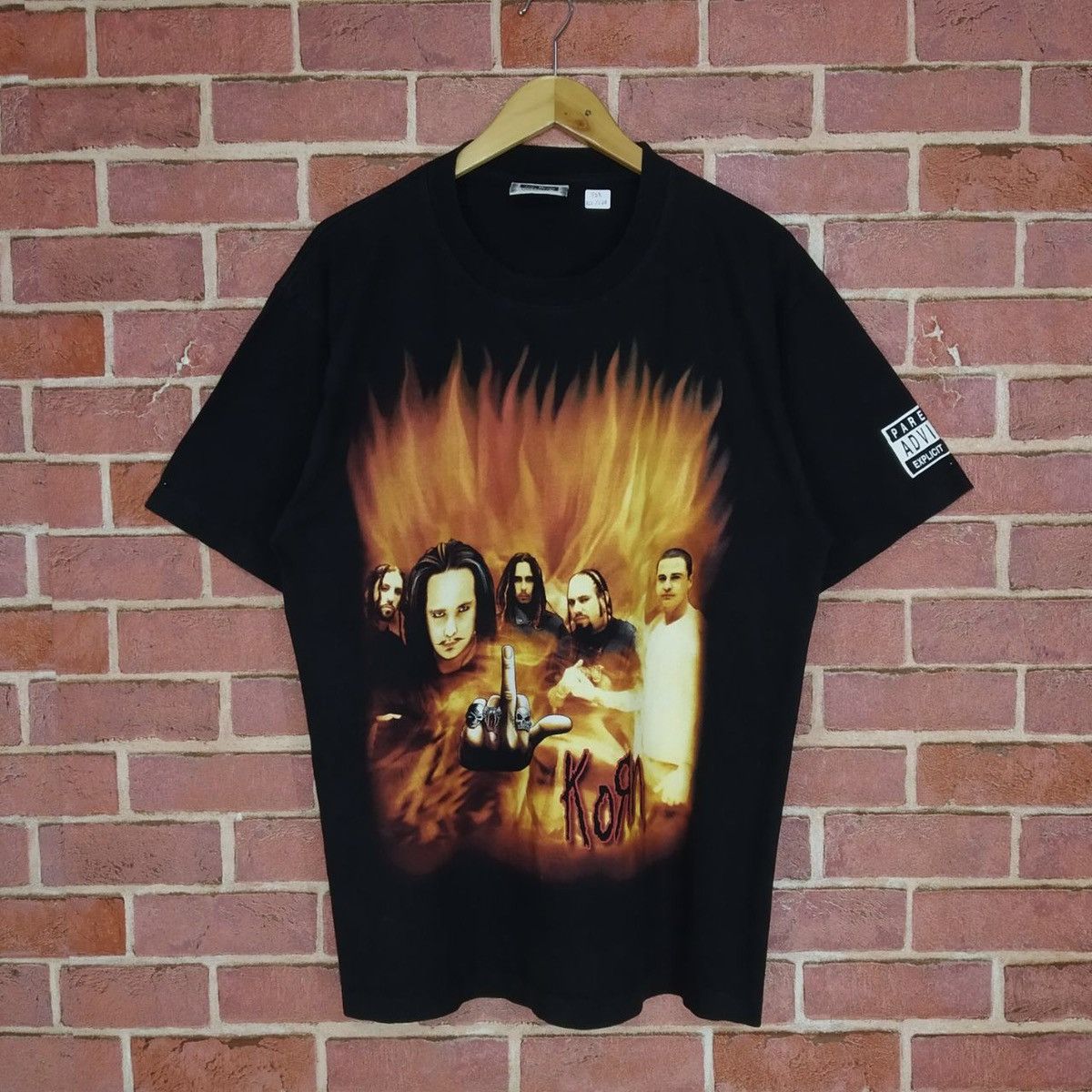 Band Tees × Vintage Vintage KORN American Nu Metal Band Promo Shirt Size US L / EU 52-54 / 3 - 1 Thumbnail