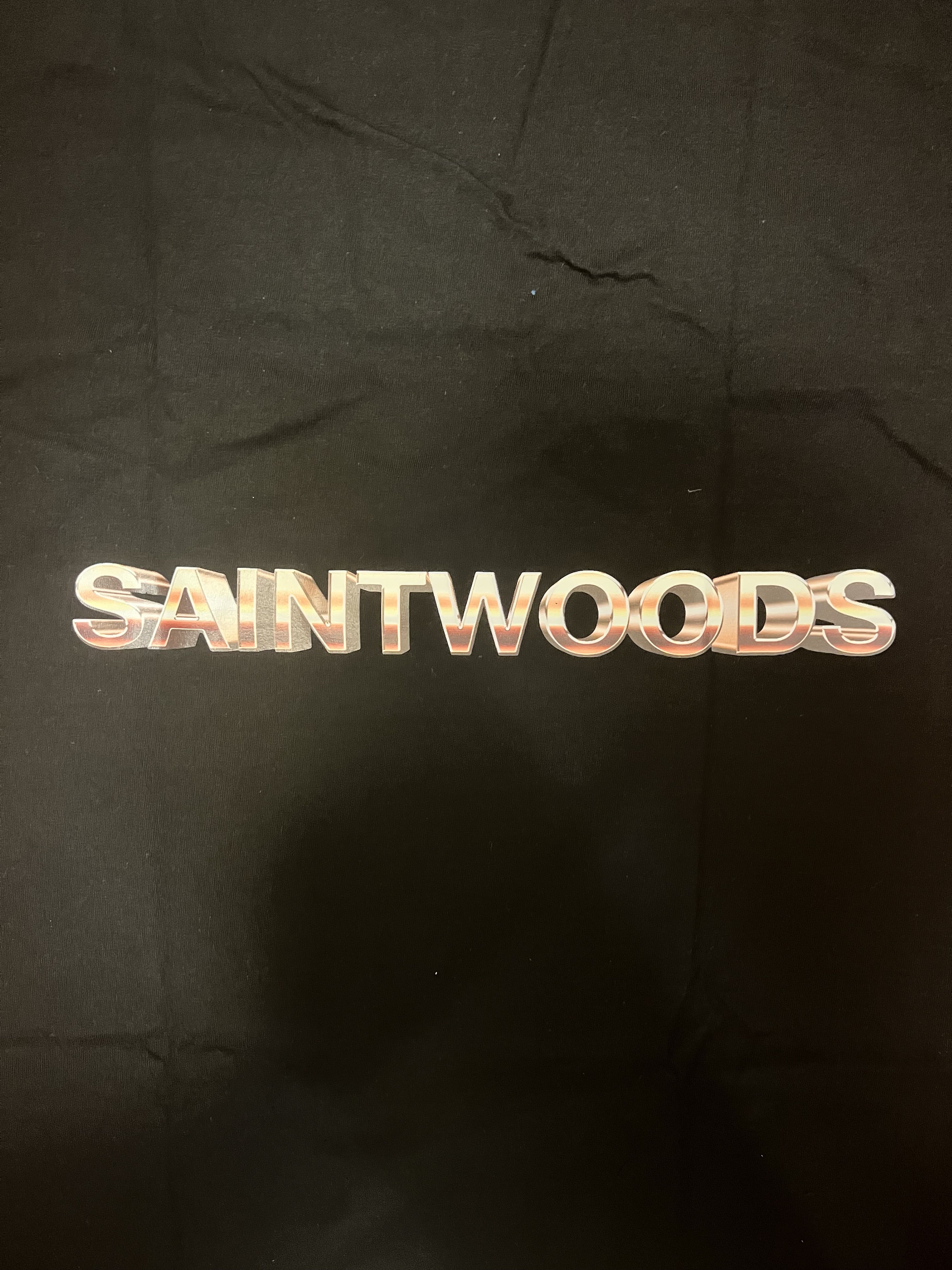 Saintwoods 💚 Saintwoods 007 Golden Logo Tee Black Large Size US L / EU 52-54 / 3 - 4 Thumbnail