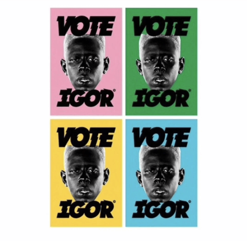Golf Wang 💚 Golf Wang Vote Igor Poster Blue Size ONE SIZE - 2 Thumbnail