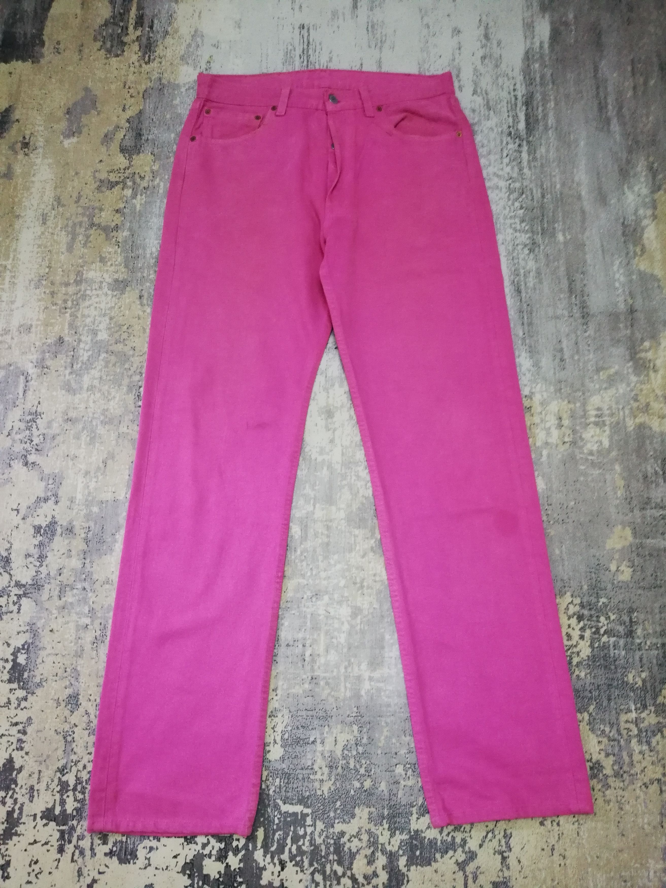 Vtg Levis 501 Colour Jeans Hippie Style 32x32