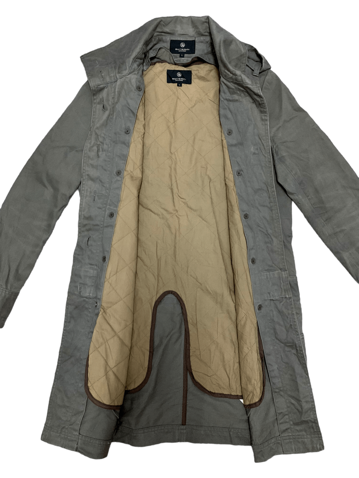 BEAUTY&YOUTH × Japanese Brand × United Arrows Vintage United Arrows X Beauty & Youth Trench Coat Size US M / EU 48-50 / 2 - 7 Thumbnail