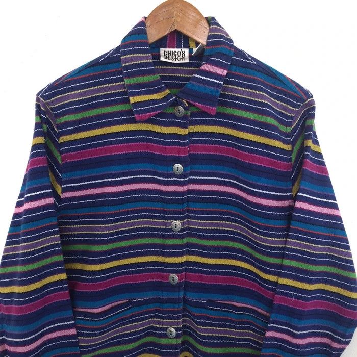 Chicos Chico’s Design Striped Style Jacket Size US S / EU 44-46 / 1 - 2 Thumbnail