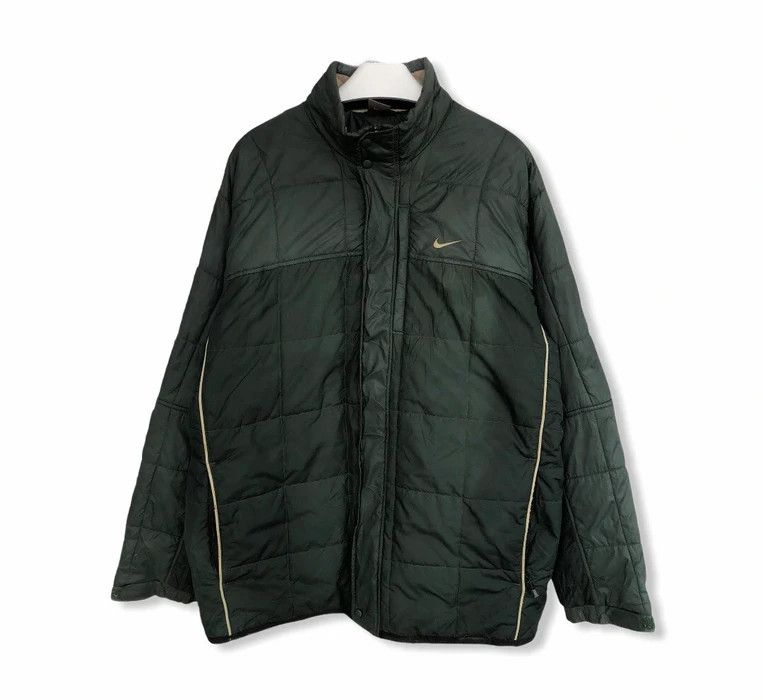 Vintage Vintage Nike Swoosh Small Logo Puffer Jacket 🧥 Size US L / EU 52-54 / 3 - 1 Thumbnail