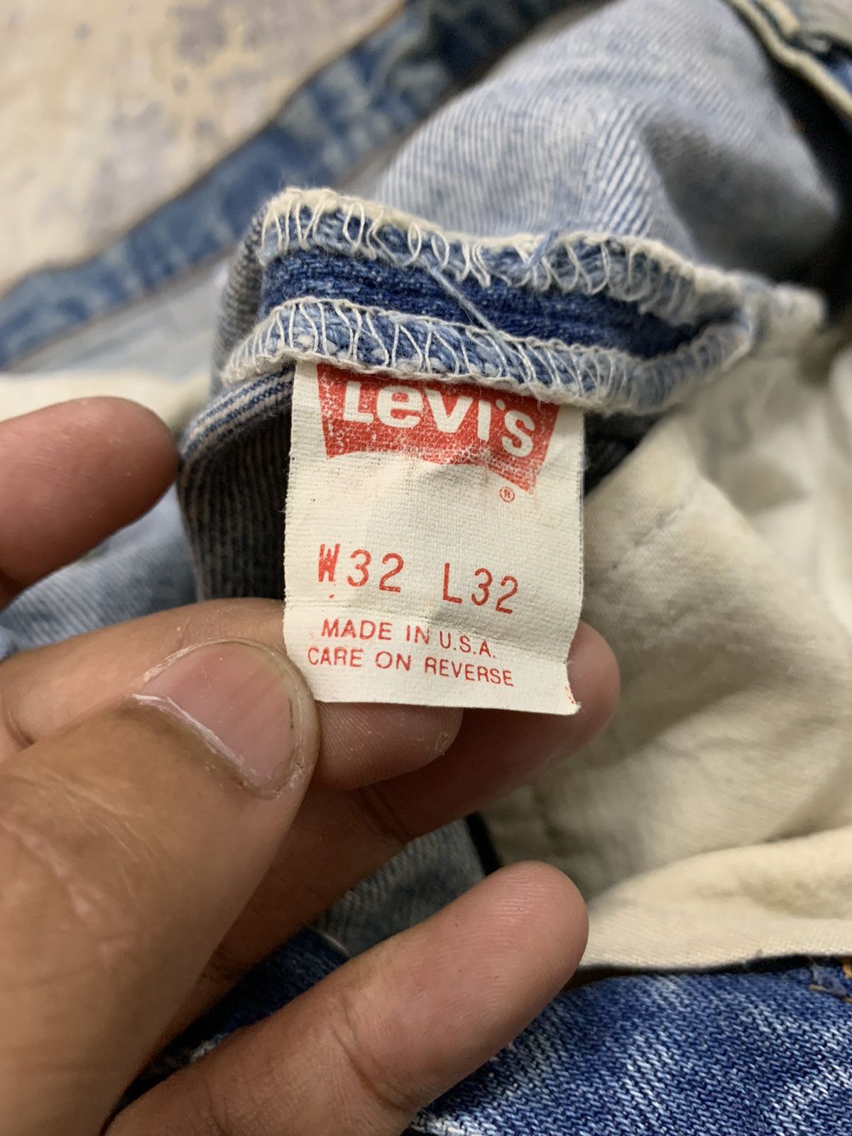 Levi's Vintage 90s Levi’s 501 Distressed Denim Jeans W30x31 Size US 30 / EU 46 - 11 Thumbnail