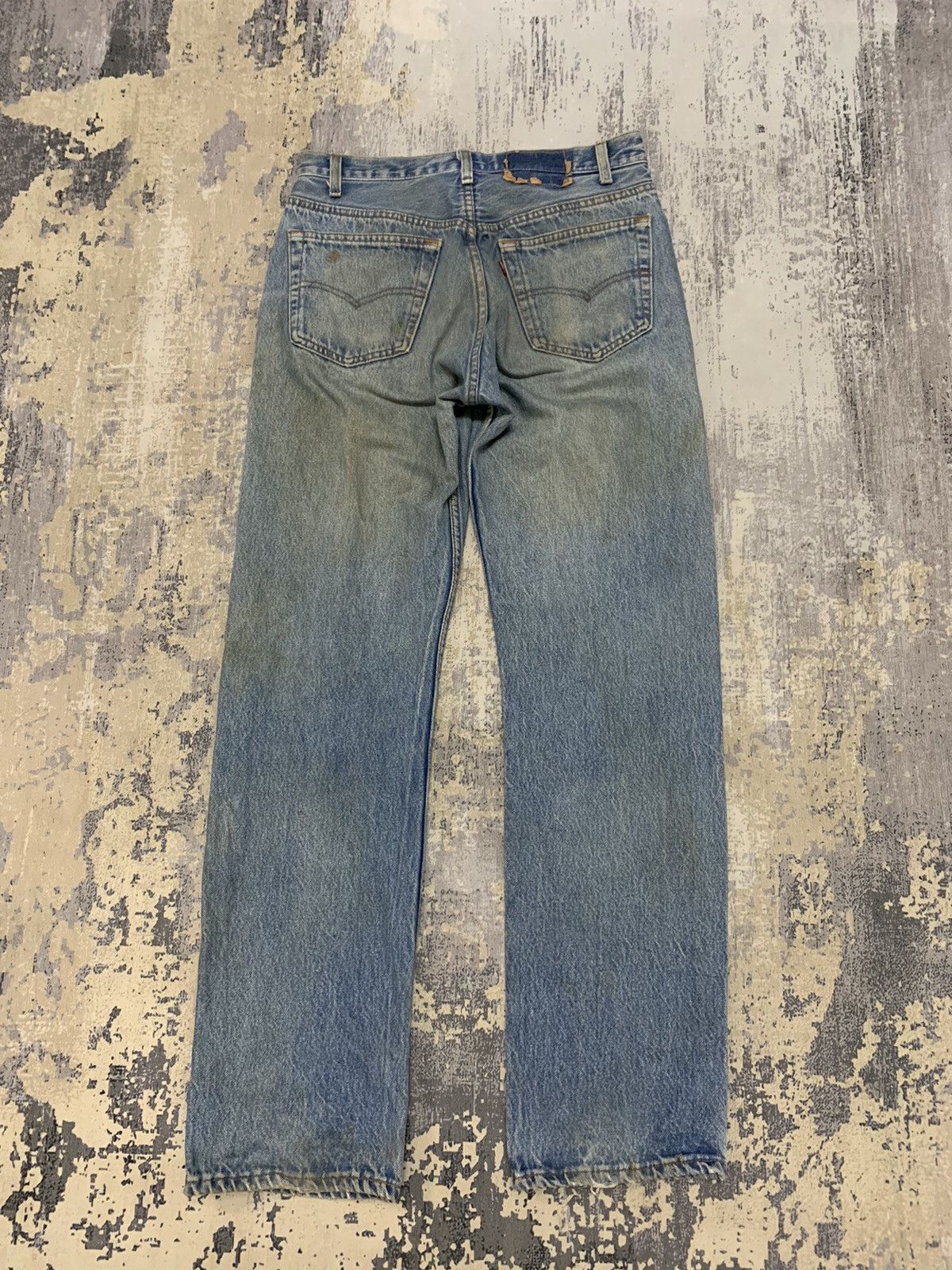 Levi's Vintage 90s Levi’s 501 Distressed Denim Jeans W30x31 Size US 30 / EU 46 - 2 Thumbnail