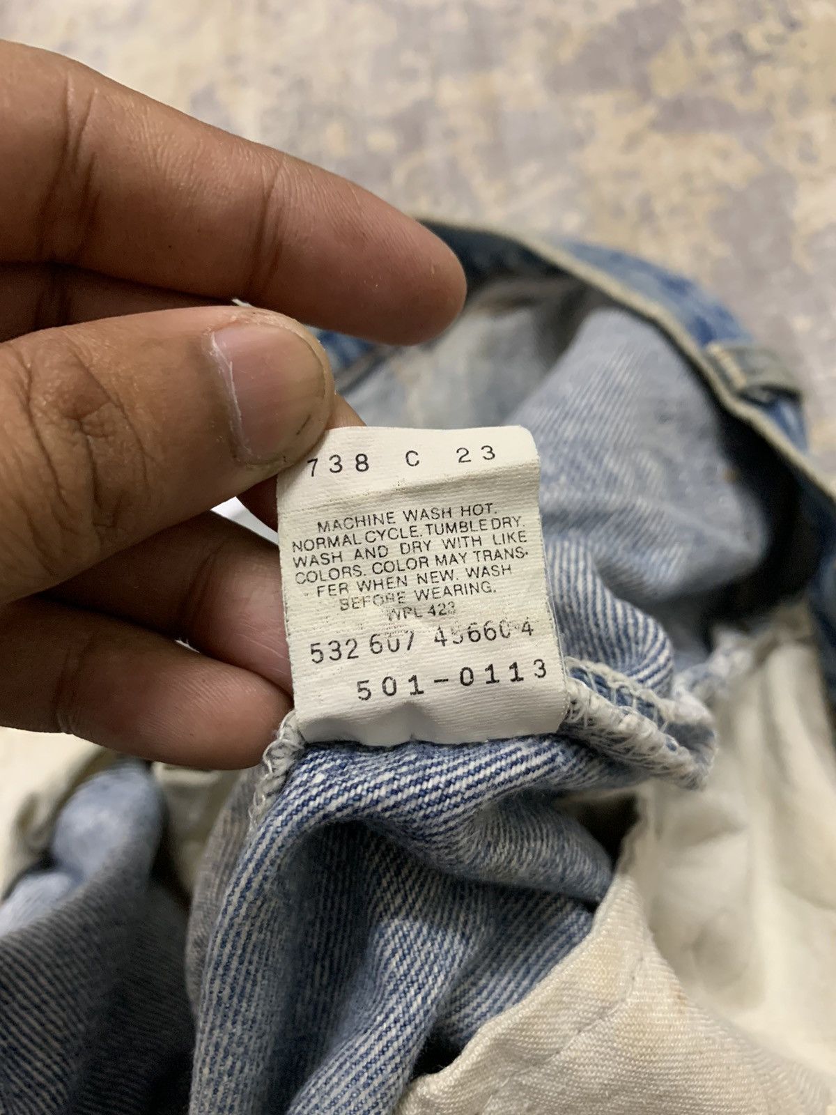 Levi's Vintage 90s Levi’s 501 Distressed Denim Jeans W30x31 Size US 30 / EU 46 - 12 Thumbnail