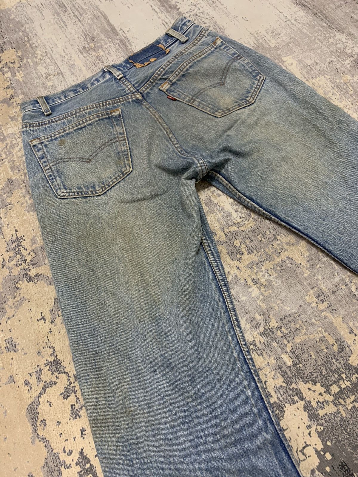 Levi's Vintage 90s Levi’s 501 Distressed Denim Jeans W30x31 Size US 30 / EU 46 - 6 Thumbnail