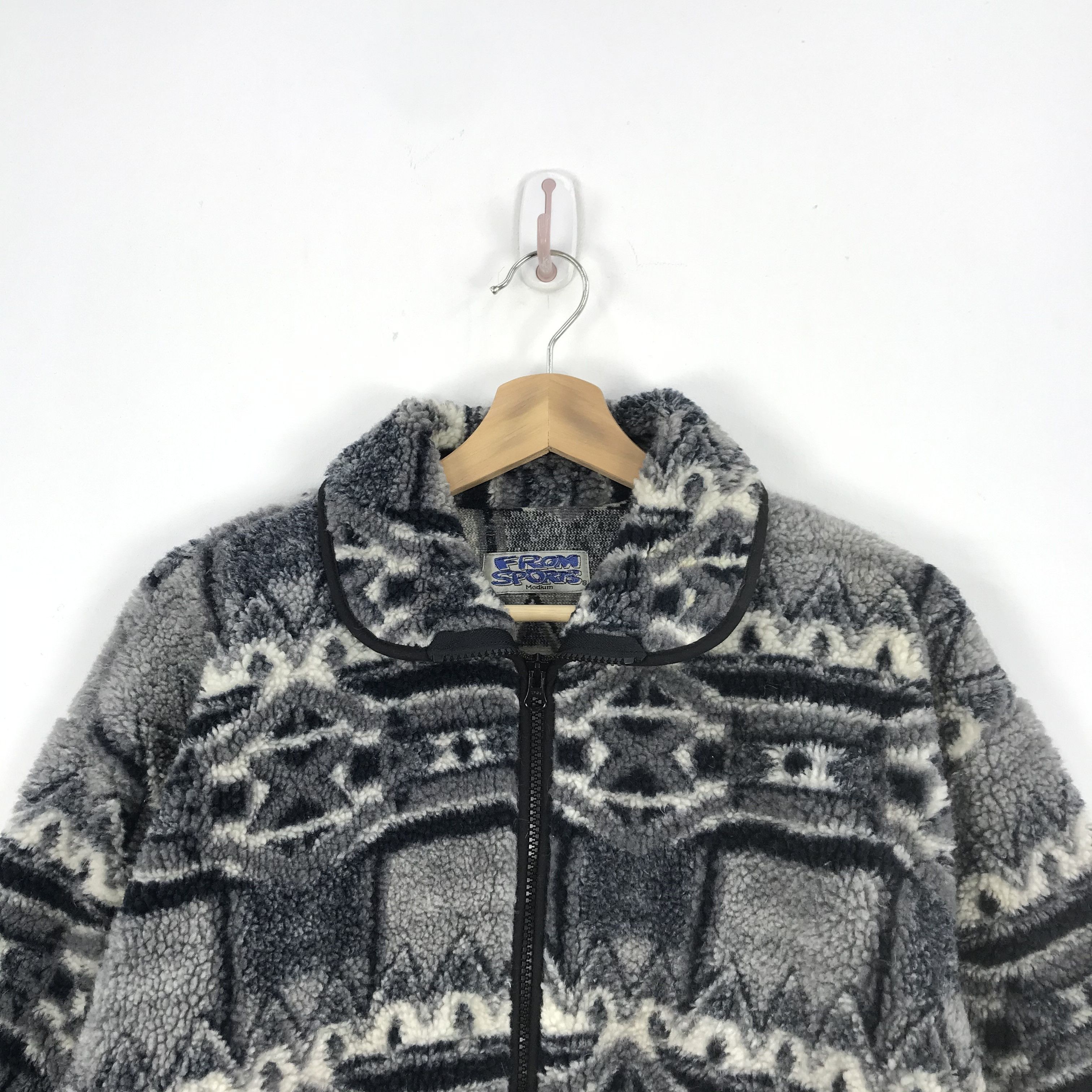 Japanese Brand × Vintage Vintage From Sport Fleece Sweater Jacket | BS54476. Size US L / EU 52-54 / 3 - 3 Thumbnail