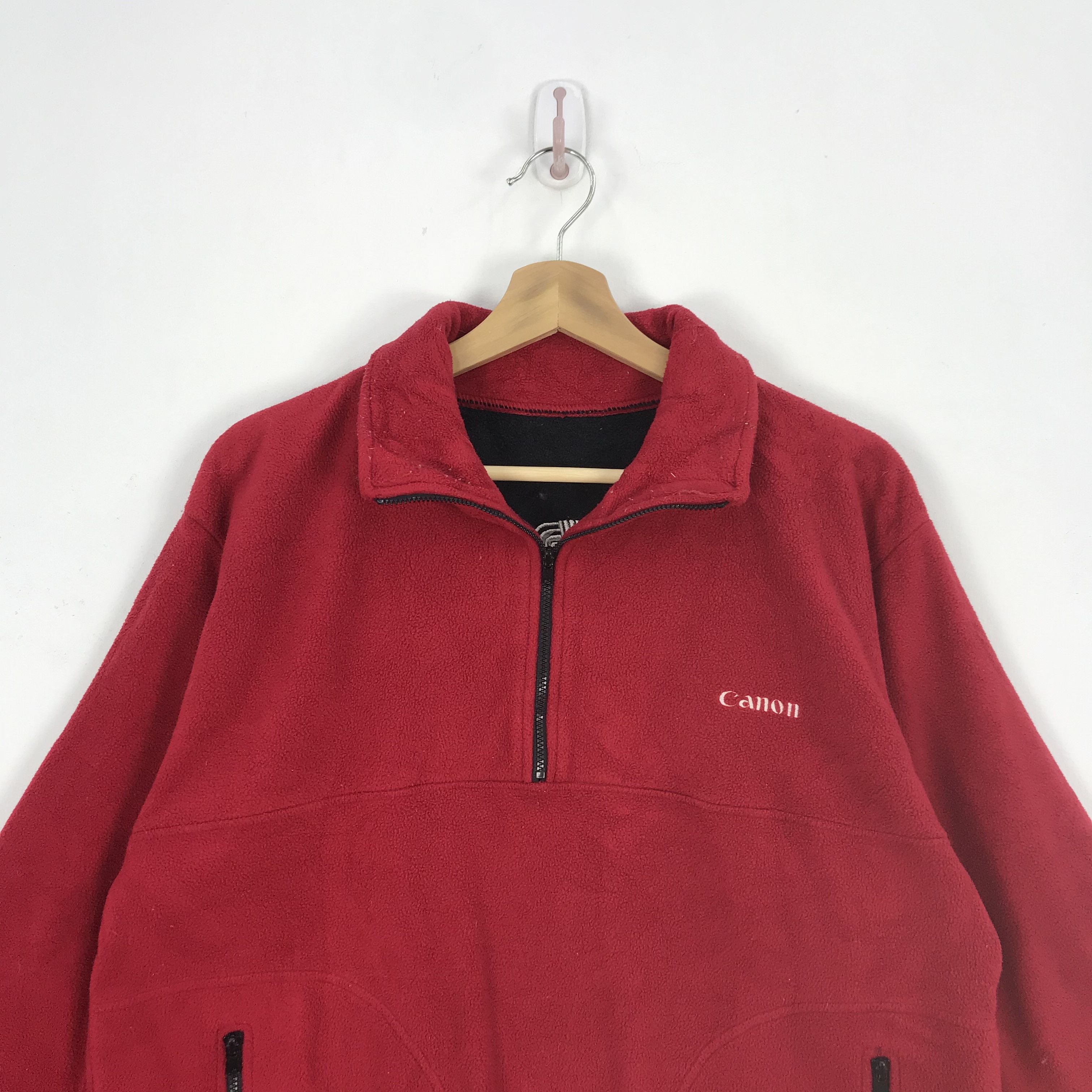 Canon × Japanese Brand × Vintage Vintage Canon EOS Fleece Sweater Sweatshirt | BS54477. Size US L / EU 52-54 / 3 - 4 Thumbnail