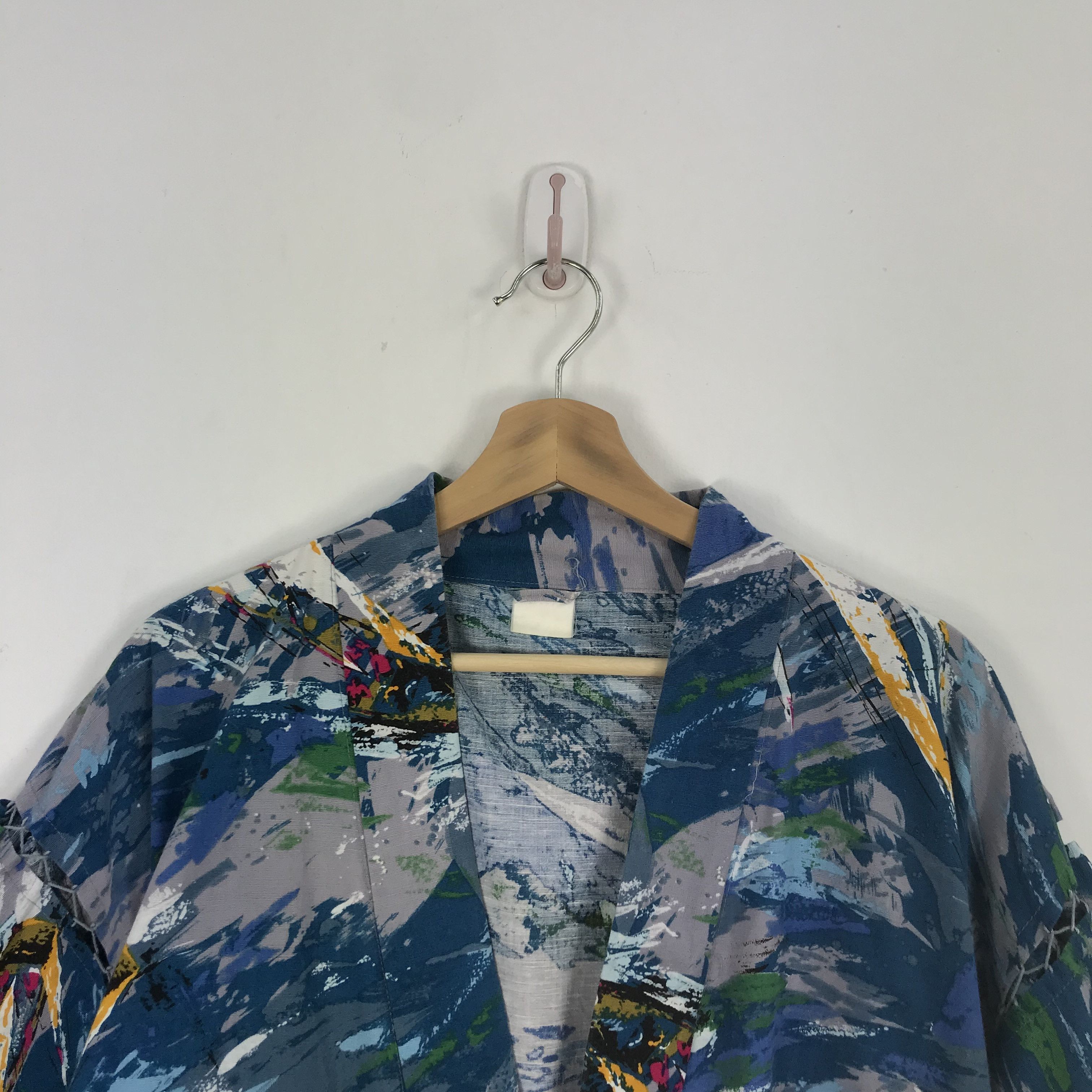 Japanese Brand × Vintage Vintage Surf Kimono Japanese Jacket Surfwear | BS54470. Size US L / EU 52-54 / 3 - 3 Thumbnail