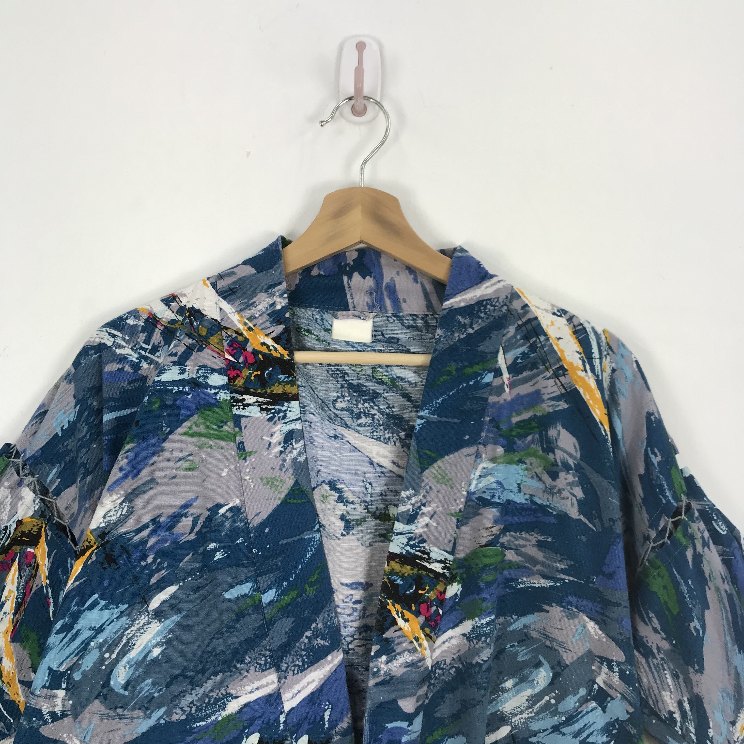 Japanese Brand × Vintage Vintage Surf Kimono Japanese Jacket Surfwear | BS54470. Size US L / EU 52-54 / 3 - 4 Thumbnail
