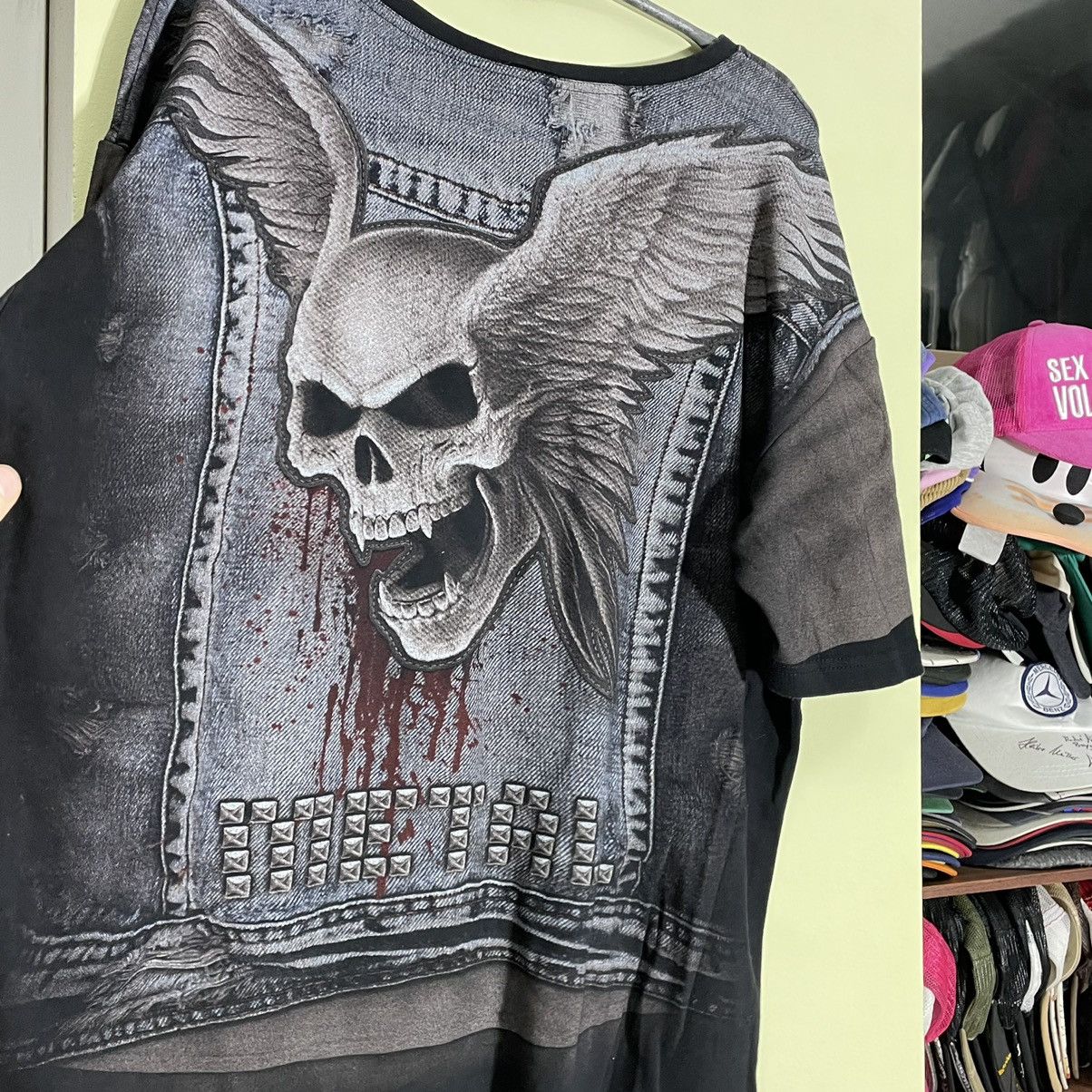Vintage Y2K Skull Graphic Tee Oversized Grunge Streetwear Horror XXL Size US XXL / EU 58 / 5 - 6 Thumbnail