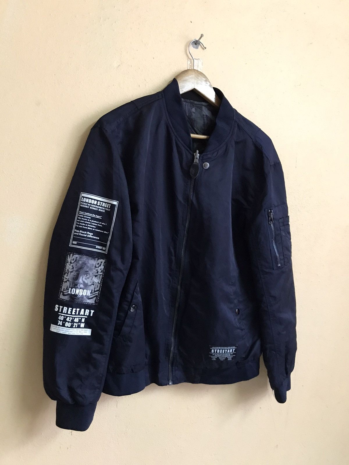 Other LONDON STREETART BOMBER JACKET NICE DESIGN Size US M / EU 48-50 / 2 - 4 Thumbnail