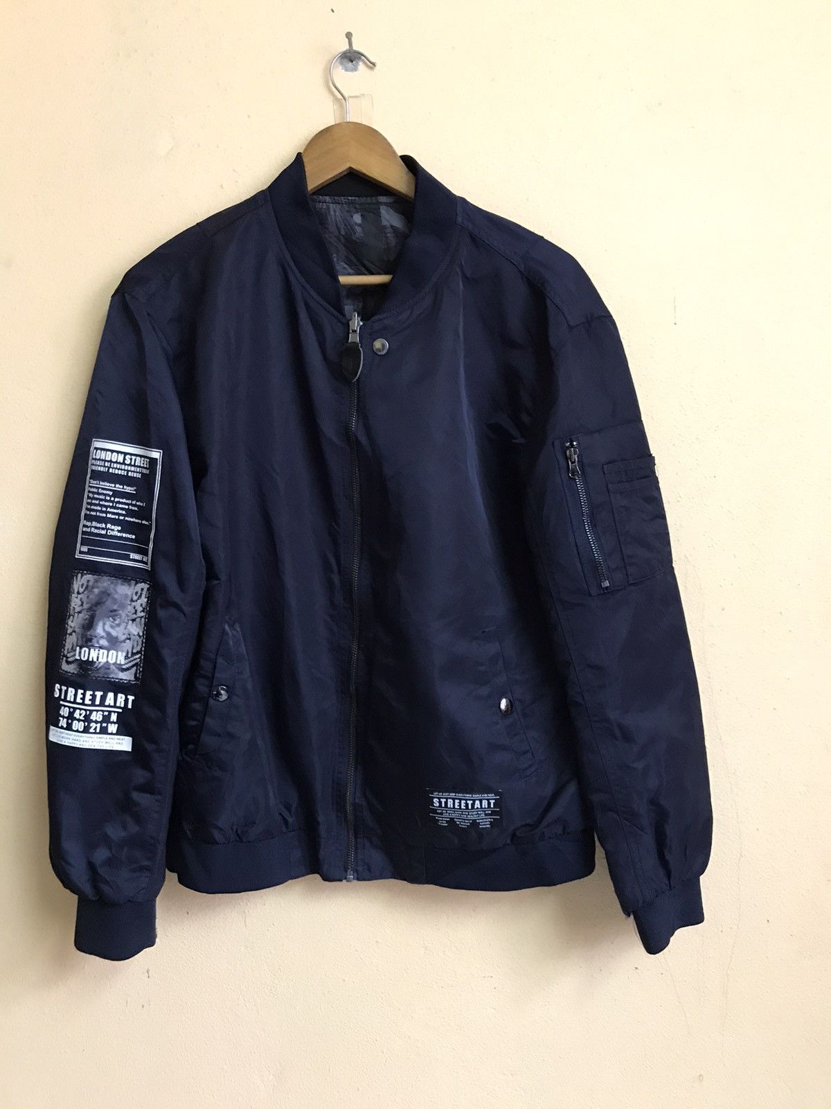 Other LONDON STREETART BOMBER JACKET NICE DESIGN Size US M / EU 48-50 / 2 - 2 Thumbnail