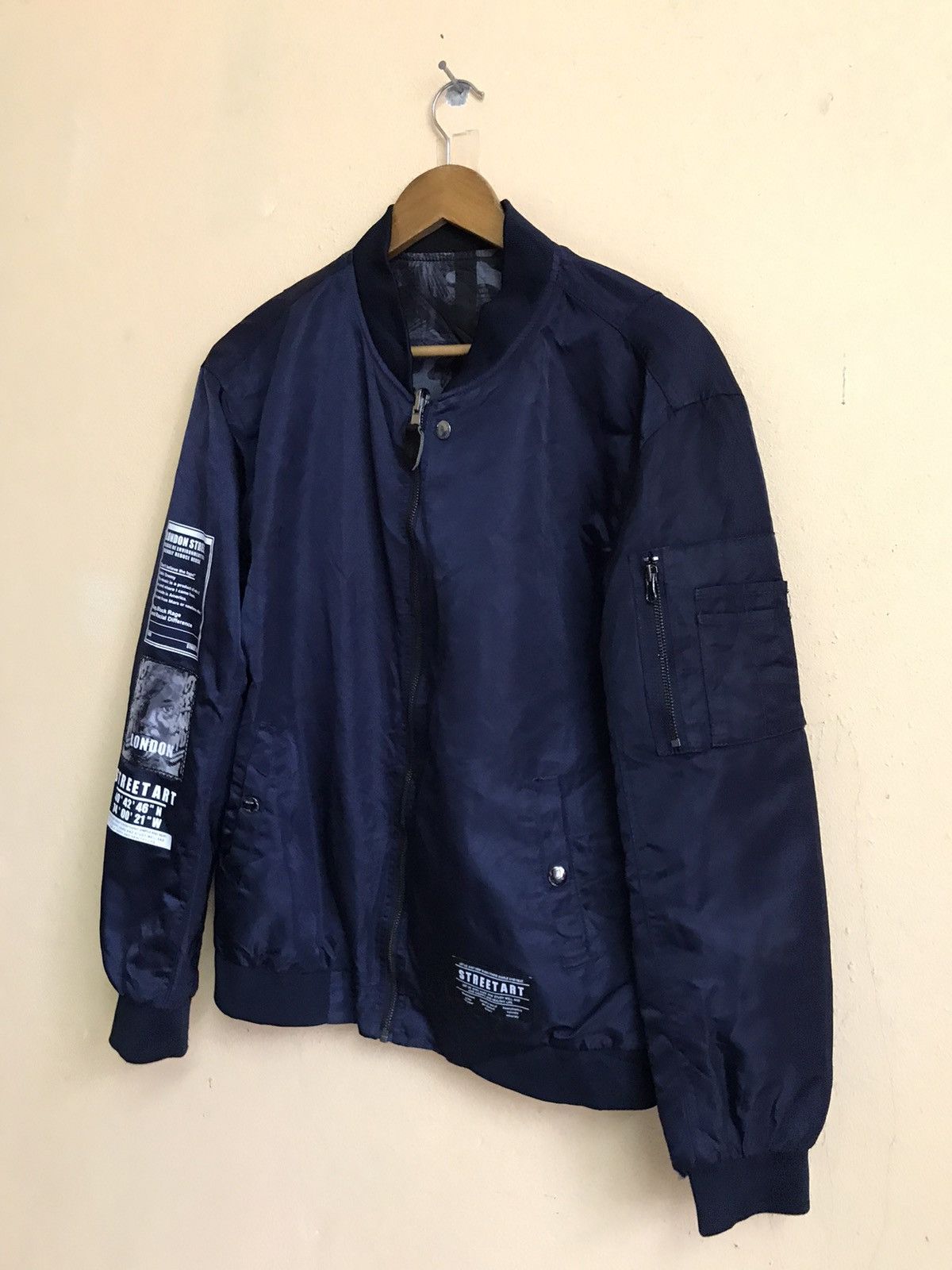 Other LONDON STREETART BOMBER JACKET NICE DESIGN Size US M / EU 48-50 / 2 - 3 Thumbnail