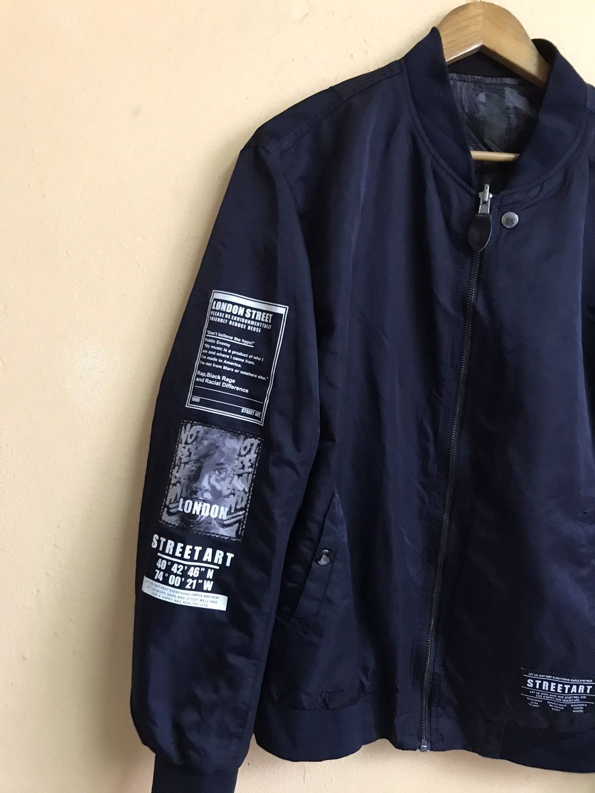 Other LONDON STREETART BOMBER JACKET NICE DESIGN Size US M / EU 48-50 / 2 - 5 Thumbnail