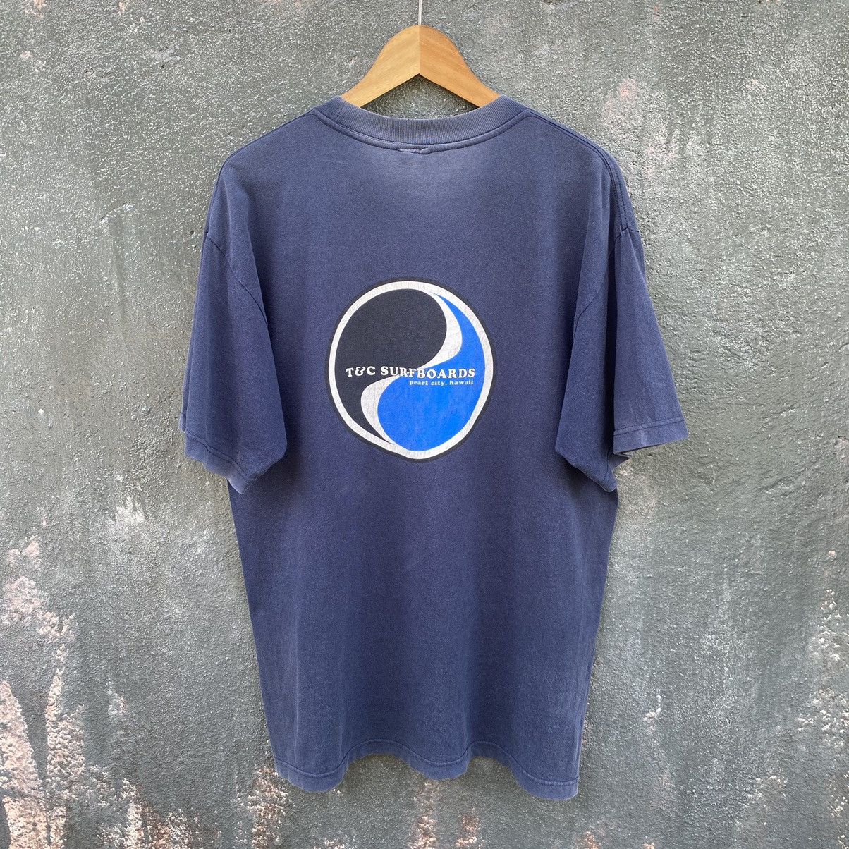 Vintage Thrashed Faded Vintage 90s T&C Surf Design ERD GRUNGE TEE Size US L / EU 52-54 / 3 - 1 Thumbnail