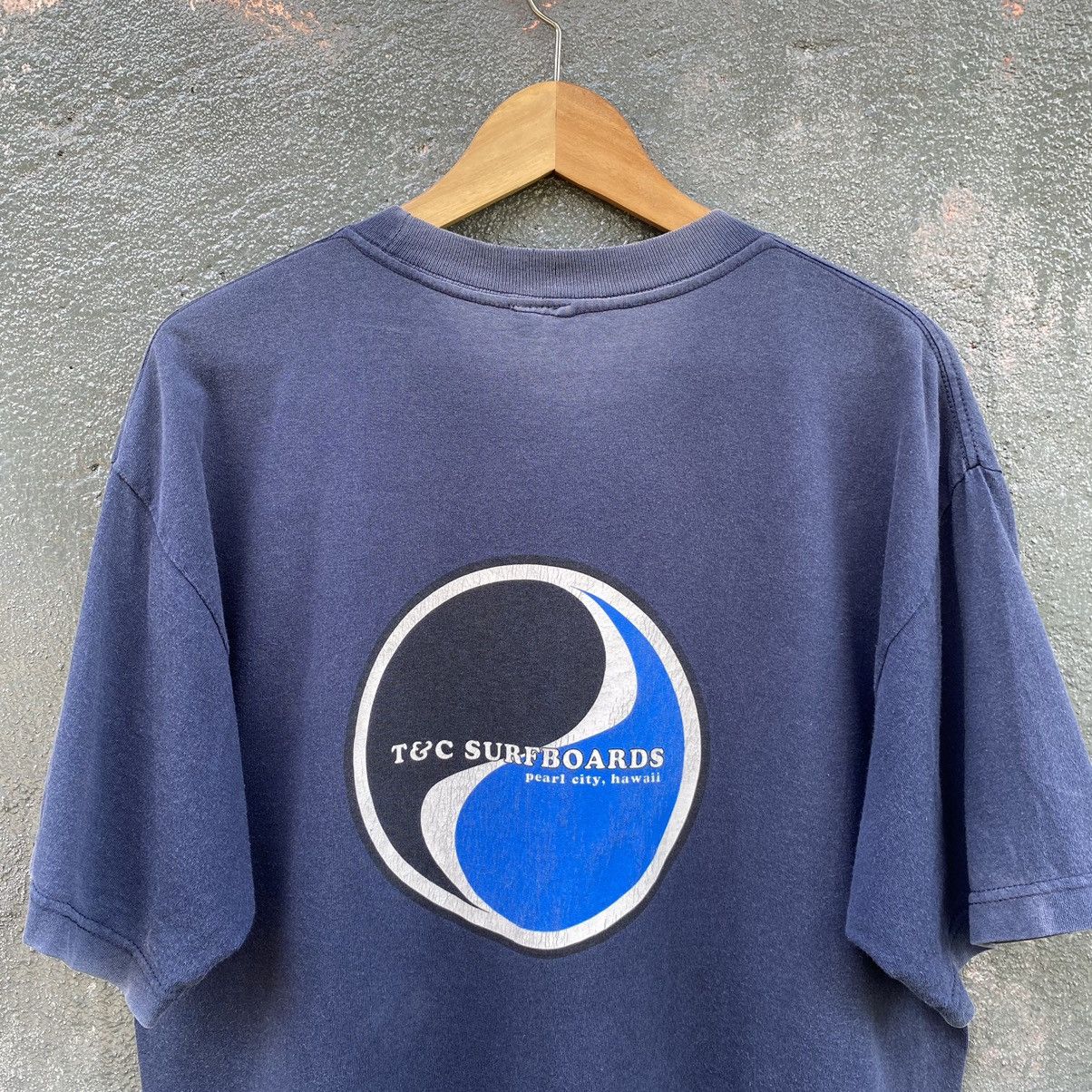 Vintage Thrashed Faded Vintage 90s T&C Surf Design ERD GRUNGE TEE Size US L / EU 52-54 / 3 - 4 Thumbnail